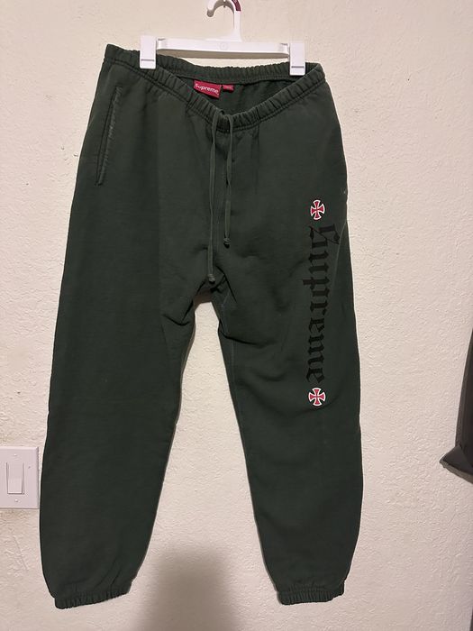 Supreme Supreme Independent 'Fuck The Rest' Sweatpant Olive Green