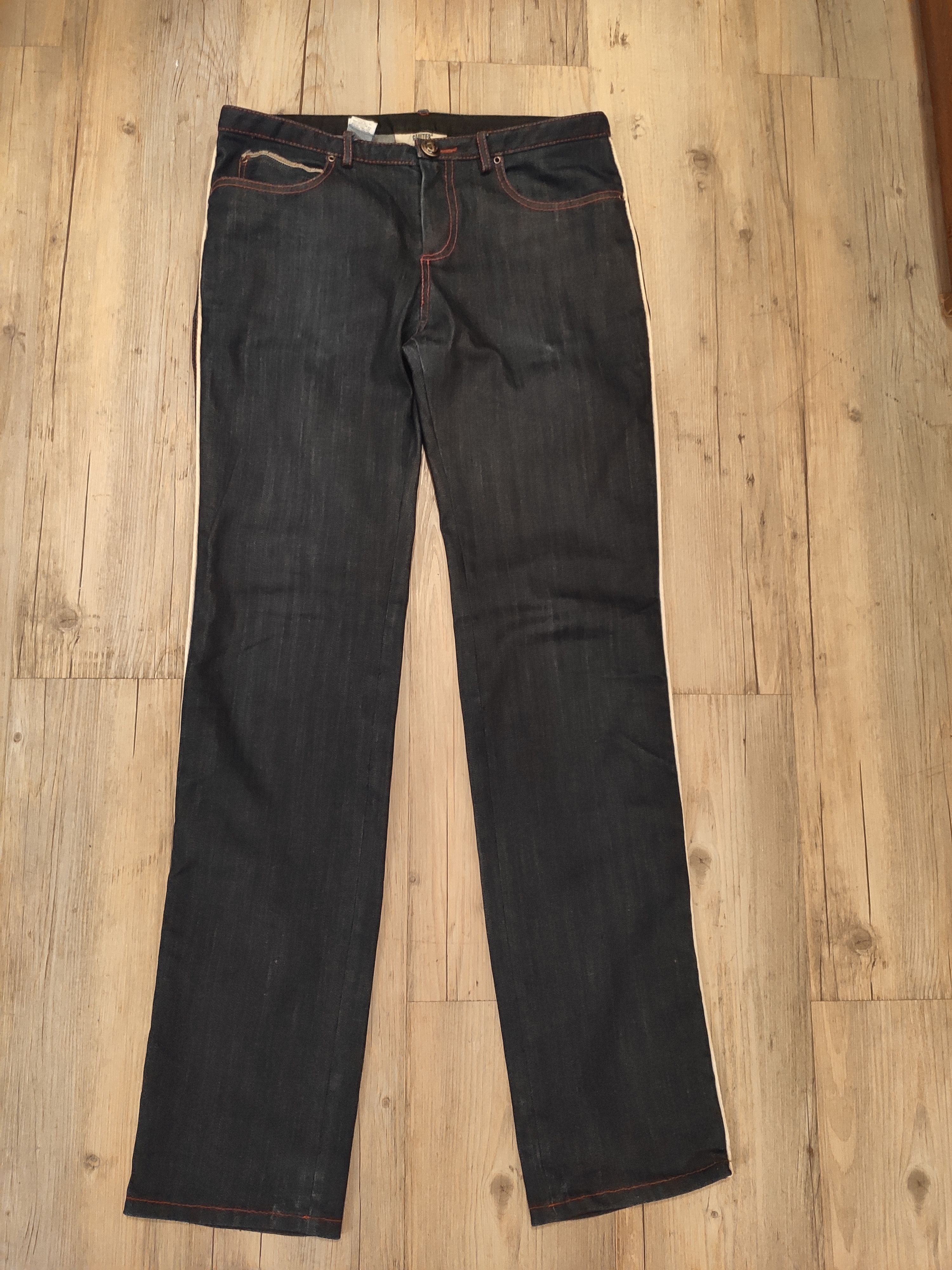 Jean Paul Gaultier GRAIL! SS08 logo denim pants.Like Saint Laurent Size US 28 / EU 44 - 4 Thumbnail