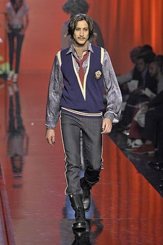Jean Paul Gaultier GRAIL! SS08 logo denim pants.Like Saint Laurent Size US 28 / EU 44 - 1 Thumbnail