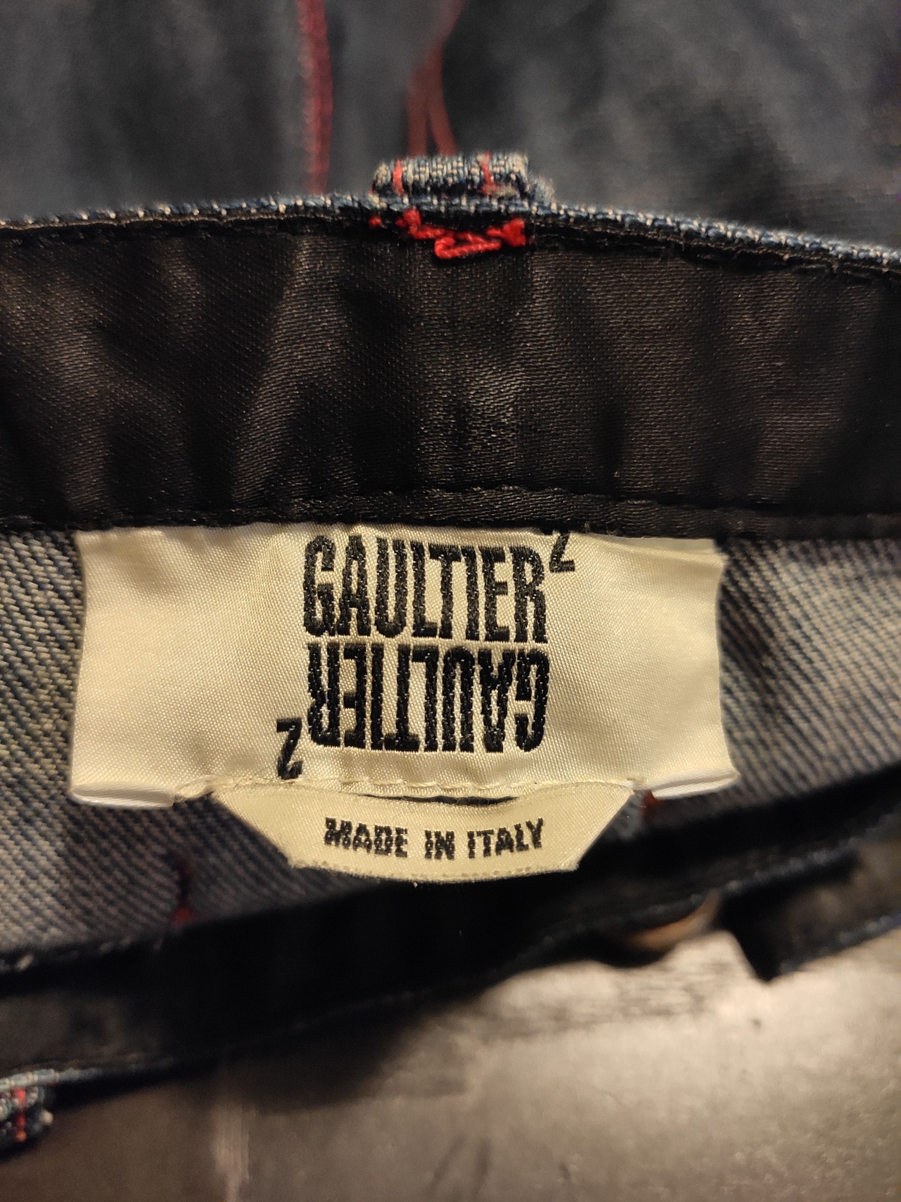 Jean Paul Gaultier GRAIL! SS08 logo denim pants.Like Saint Laurent Size US 28 / EU 44 - 7 Thumbnail