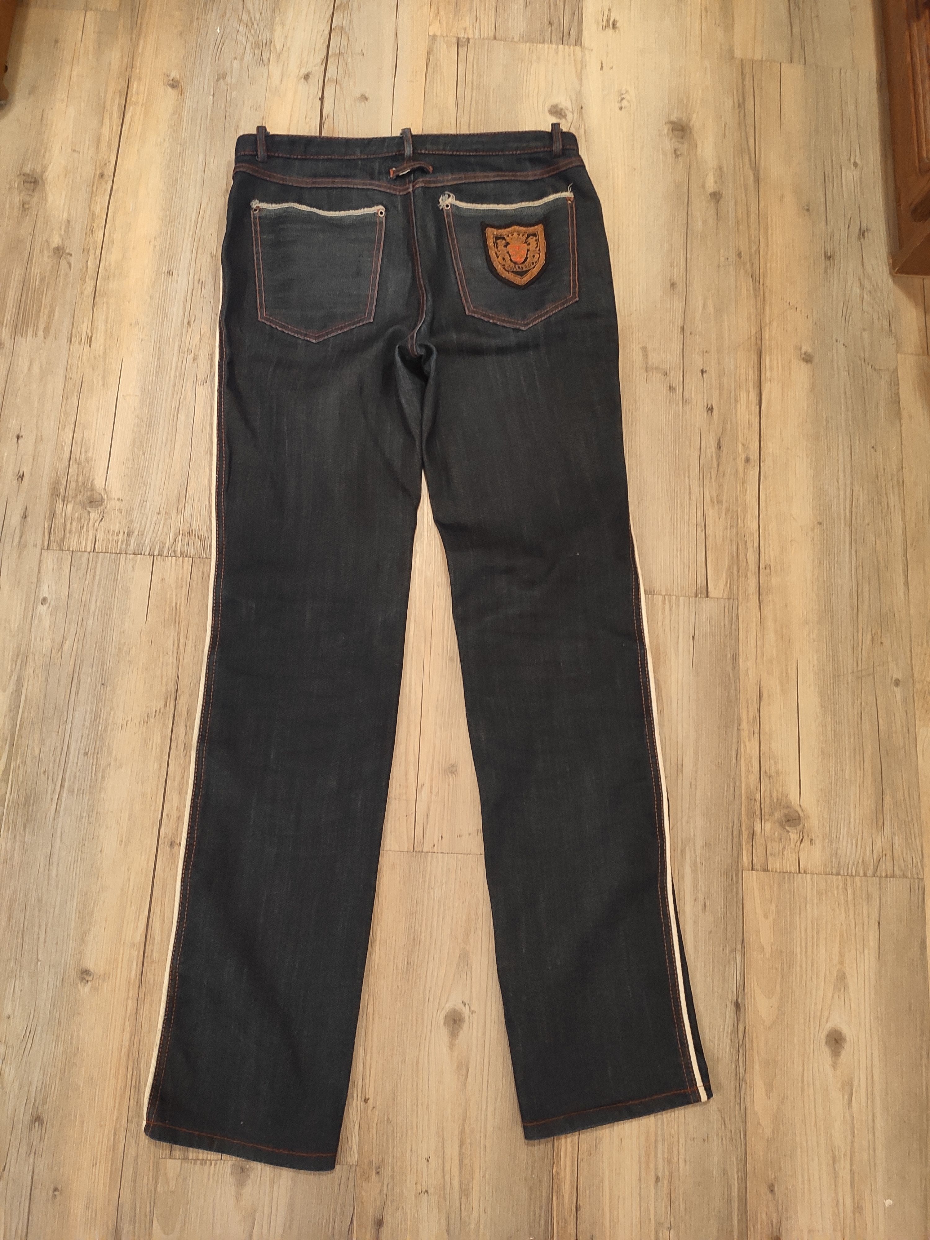 Jean Paul Gaultier GRAIL! SS08 logo denim pants.Like Saint Laurent Size US 28 / EU 44 - 2 Thumbnail