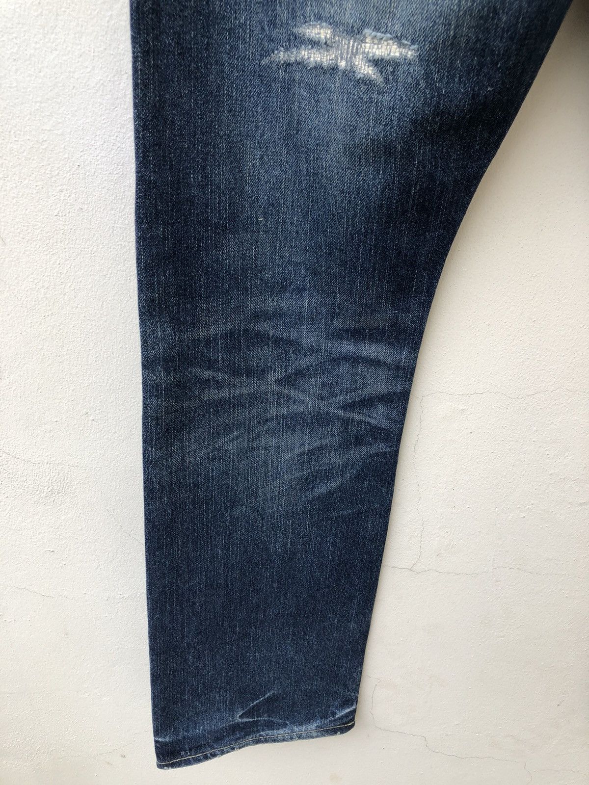 Vintage Acoustic Japan Distress Mud Denim Redline Selvedge Jeans Size US 30 / EU 46 - 22 Thumbnail