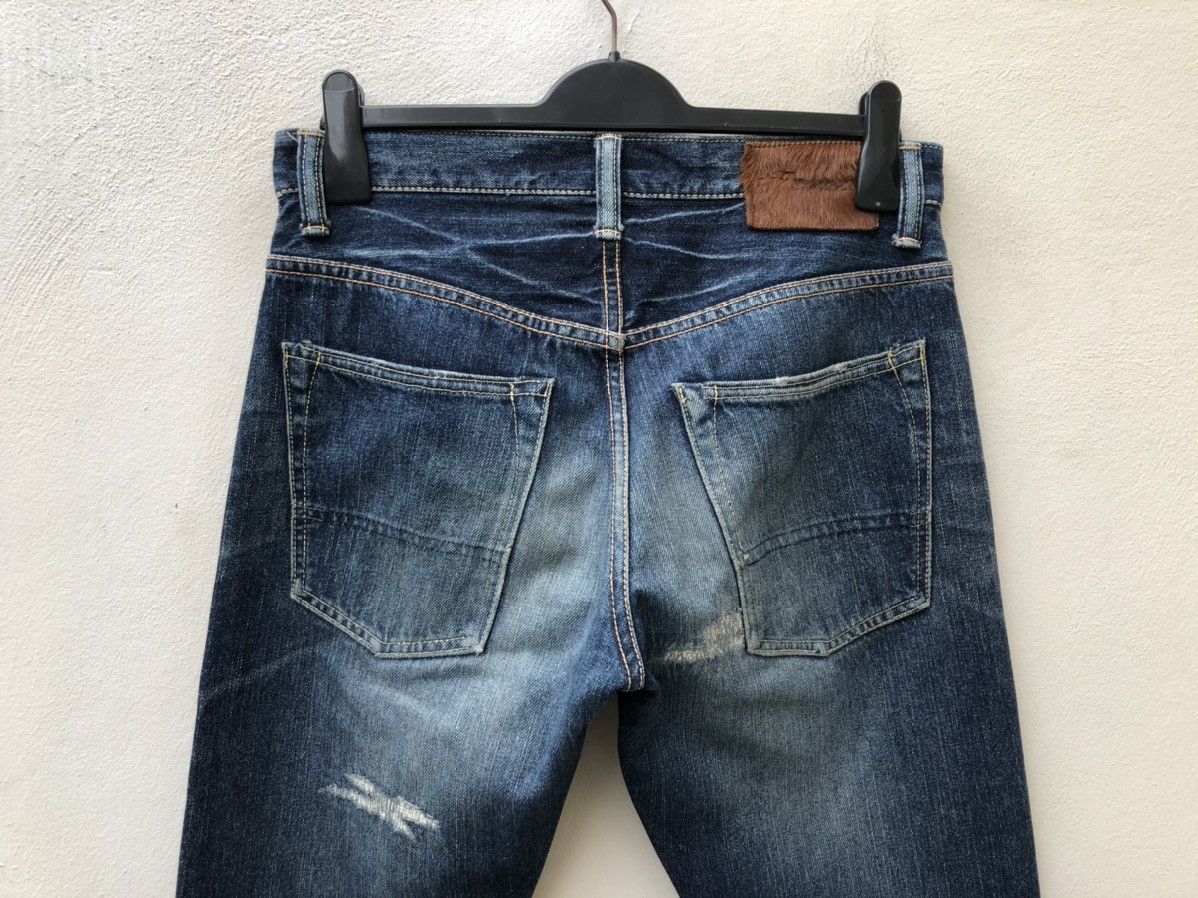 Vintage Acoustic Japan Distress Mud Denim Redline Selvedge Jeans Size US 30 / EU 46 - 18 Thumbnail