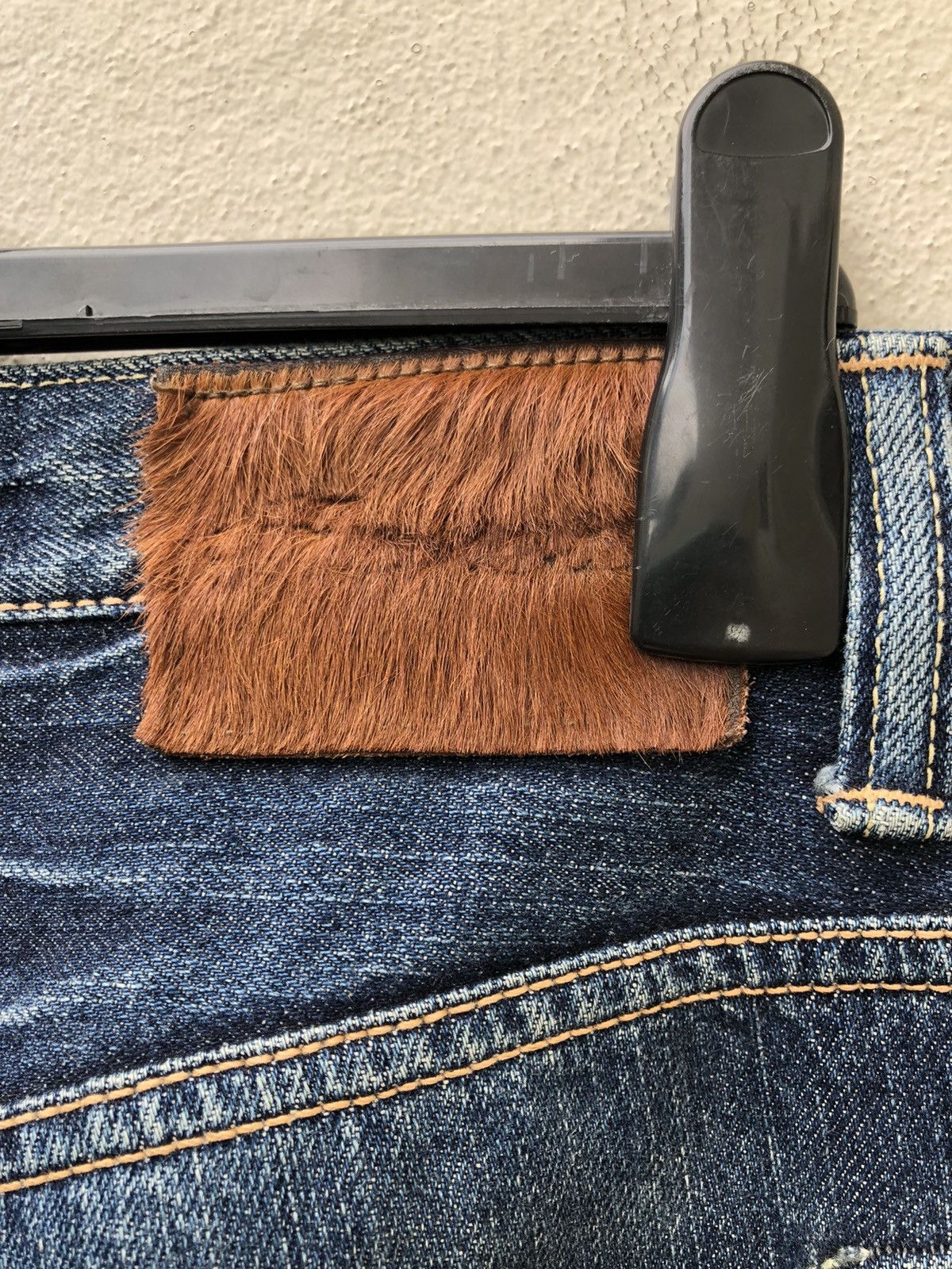 Vintage Acoustic Japan Distress Mud Denim Redline Selvedge Jeans Size US 30 / EU 46 - 21 Thumbnail