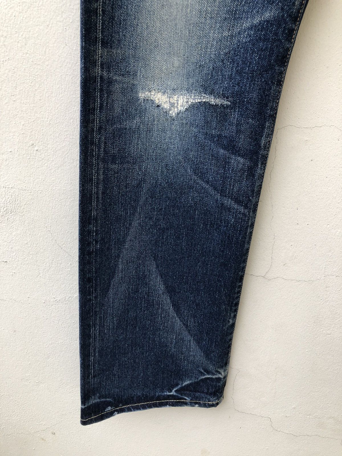 Vintage Acoustic Japan Distress Mud Denim Redline Selvedge Jeans Size US 30 / EU 46 - 12 Thumbnail