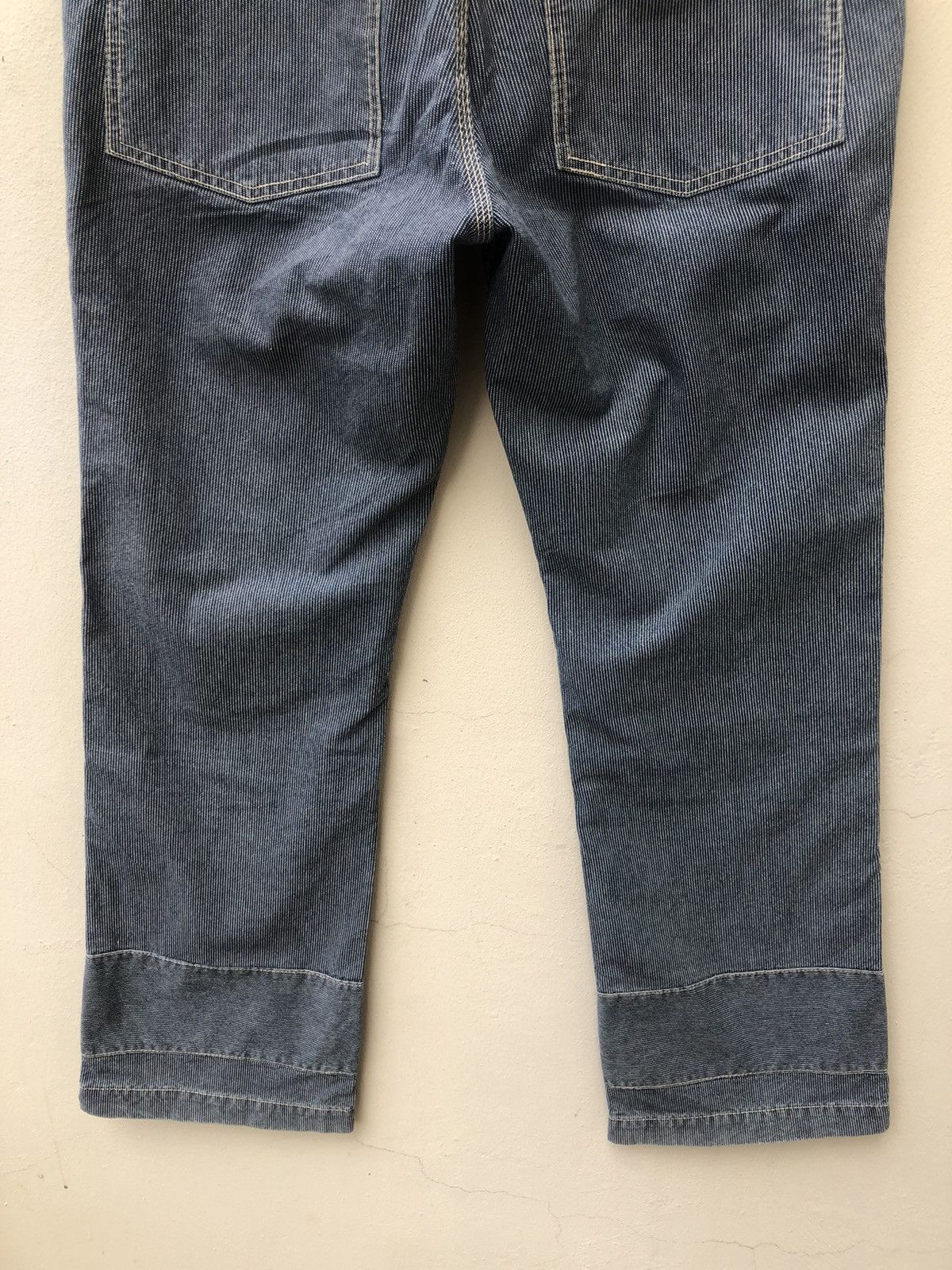Vintage Acoustic Japan Patchwork Striped Flare Fatigue Pant Size US 31 - 14 Thumbnail