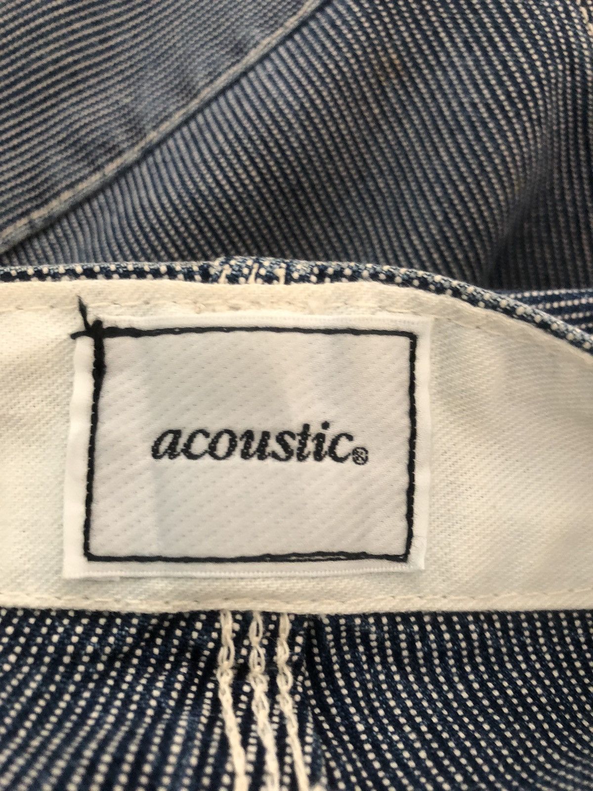 Vintage Acoustic Japan Patchwork Striped Flare Fatigue Pant Size US 31 - 16 Thumbnail