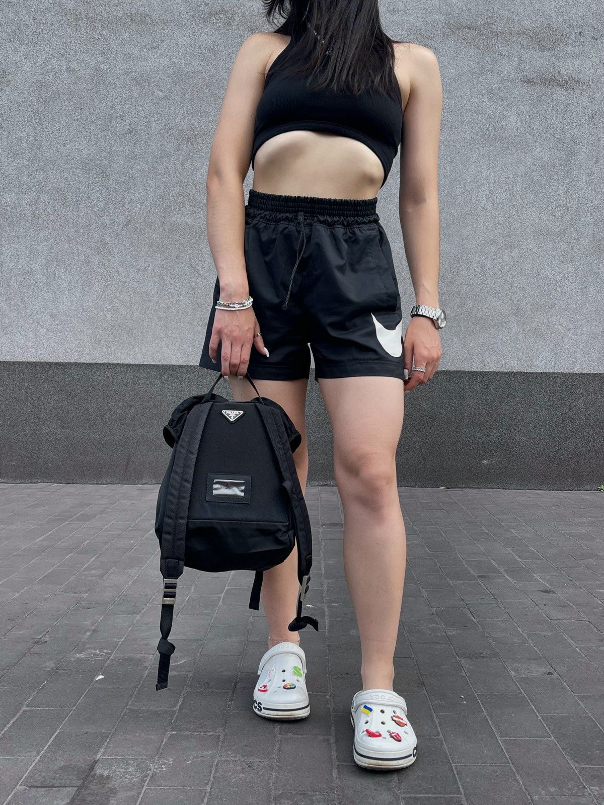 Prada Prada Nylon Backpack Bag Size ONE SIZE - 1 Thumbnail