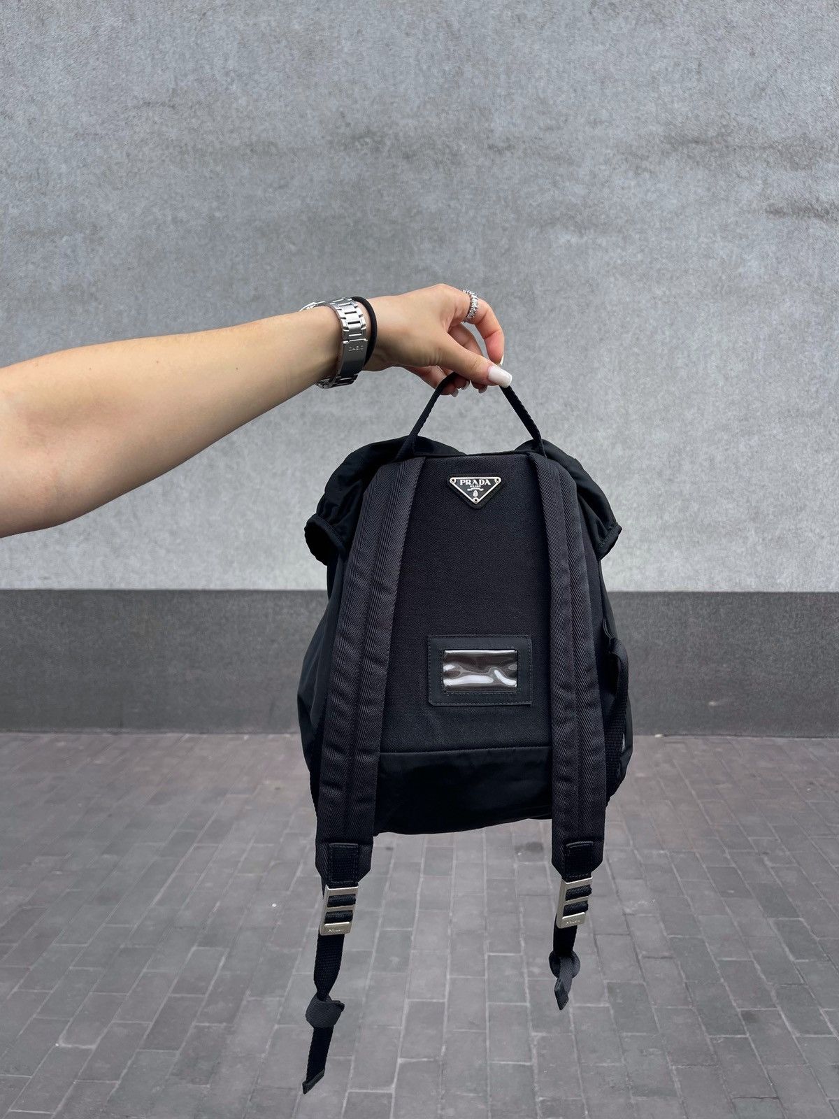 Prada Prada Nylon Backpack Bag Size ONE SIZE - 4 Thumbnail
