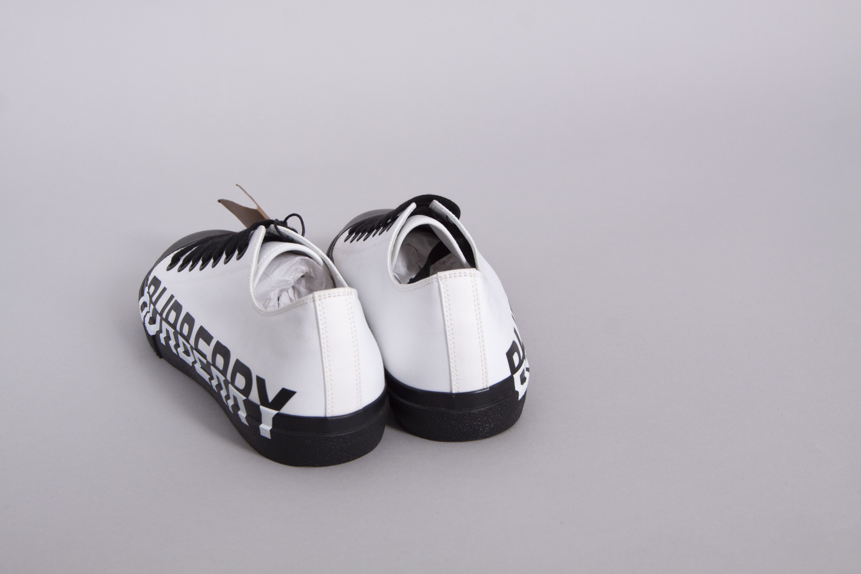 Burberry × Burberry Prorsum Burberry White Black Larkhall Logo Sneakers Shoes 41 US 8 Size US 8 / EU 41 - 6 Thumbnail