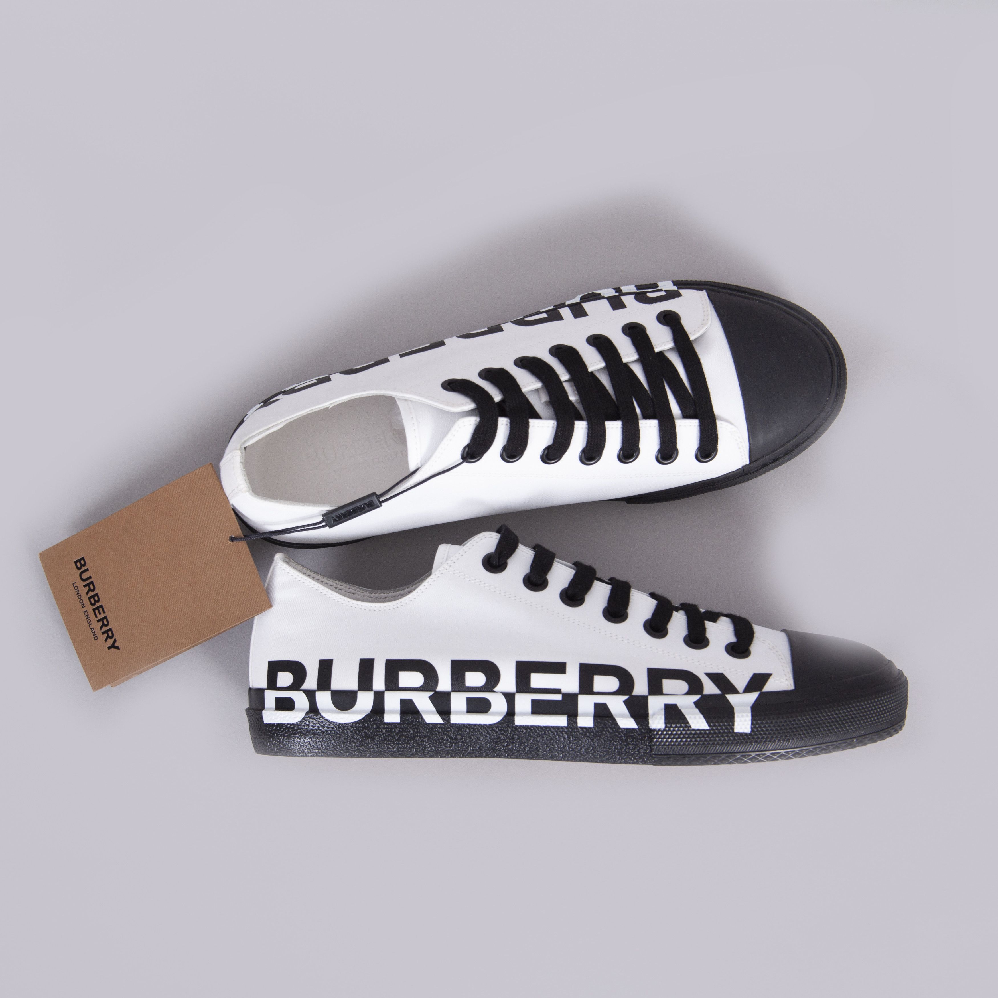 Burberry × Burberry Prorsum Burberry White Black Larkhall Logo Sneakers Shoes 41 US 8 Size US 8 / EU 41 - 8 Thumbnail