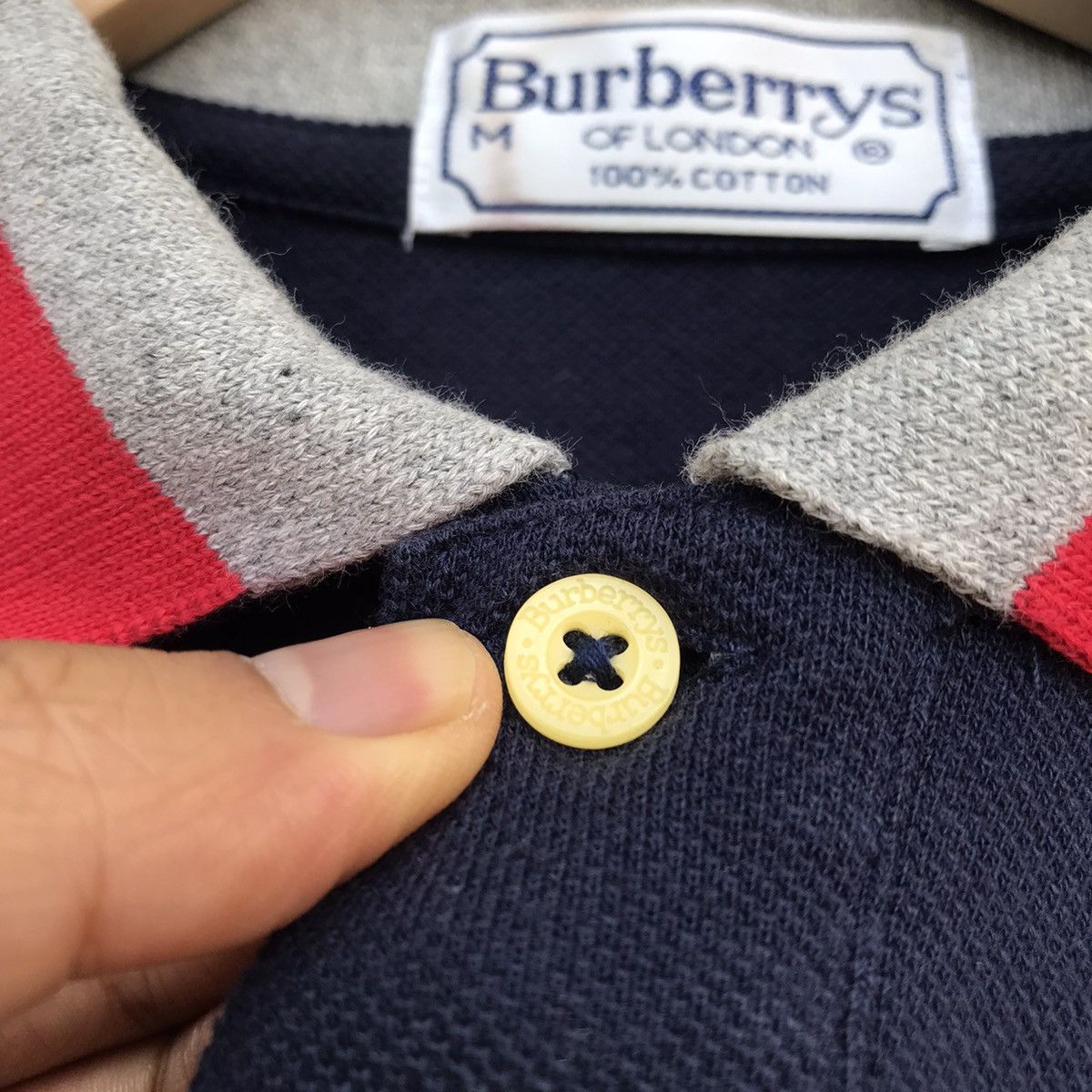 Burberry Rare Vintage Burberry polo Name spell out novacheck Size US M / EU 48-50 / 2 - 4 Thumbnail