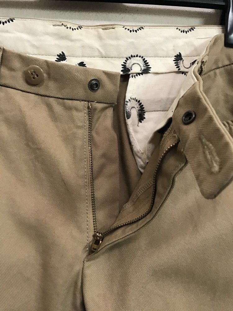 Vintage Japanese Brand ACOUSTIC Made in Japan Thick Khaki Pant Size US 32 / EU 48 - 4 Thumbnail