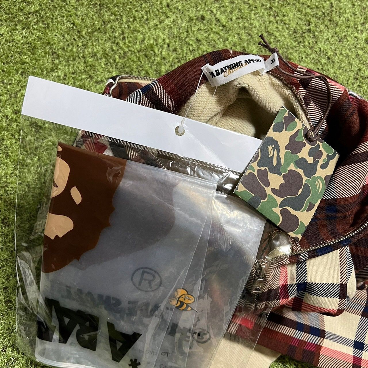 Bape 15th Anniversary Bape Check Shark Full Zip Hoodie Size US S / EU 44-46 / 1 - 6 Thumbnail