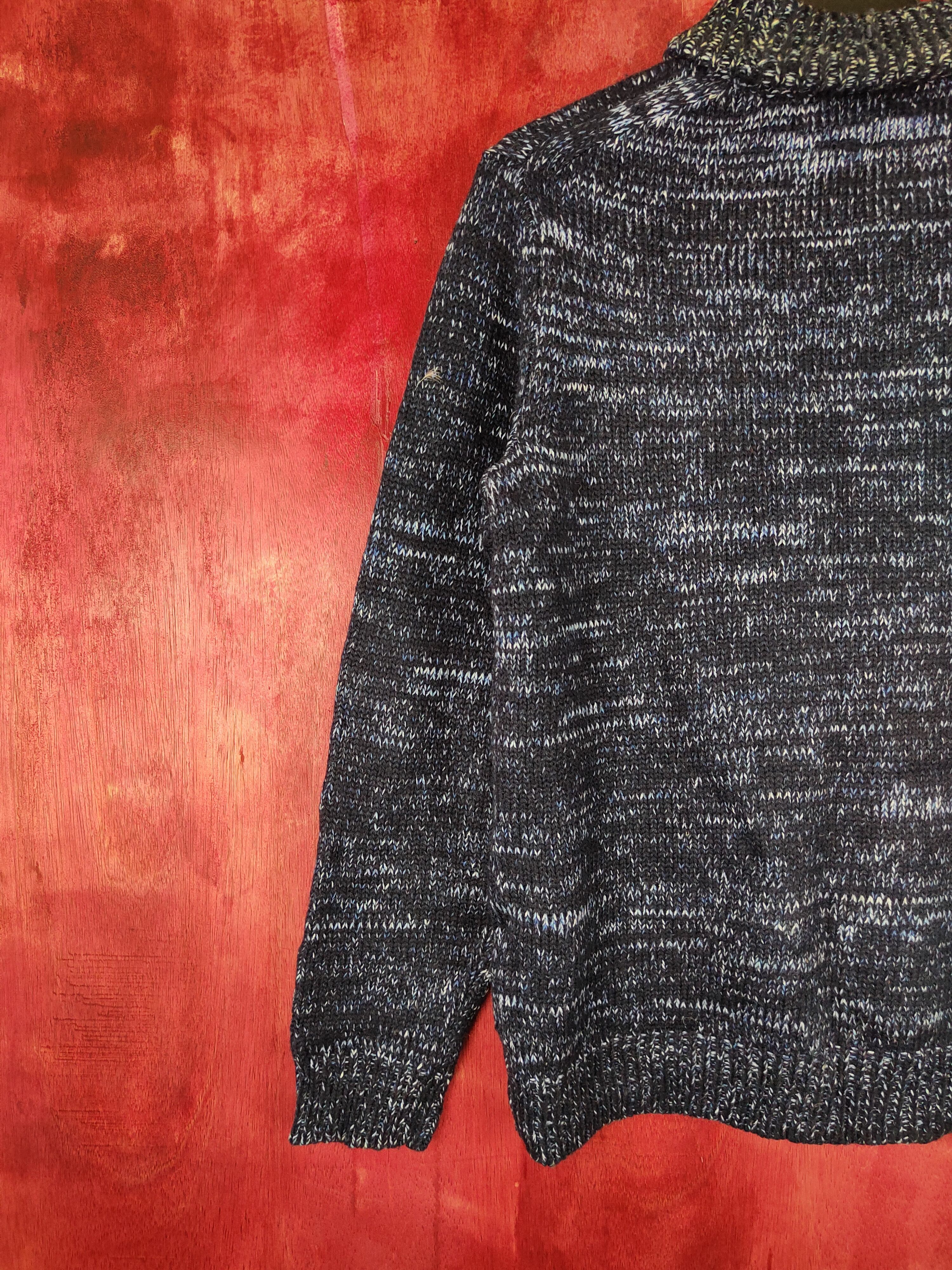 Japanese Brand Authentic Wear Dark Blue Knitwear #5254 Size US M / EU 48-50 / 2 - 6 Thumbnail
