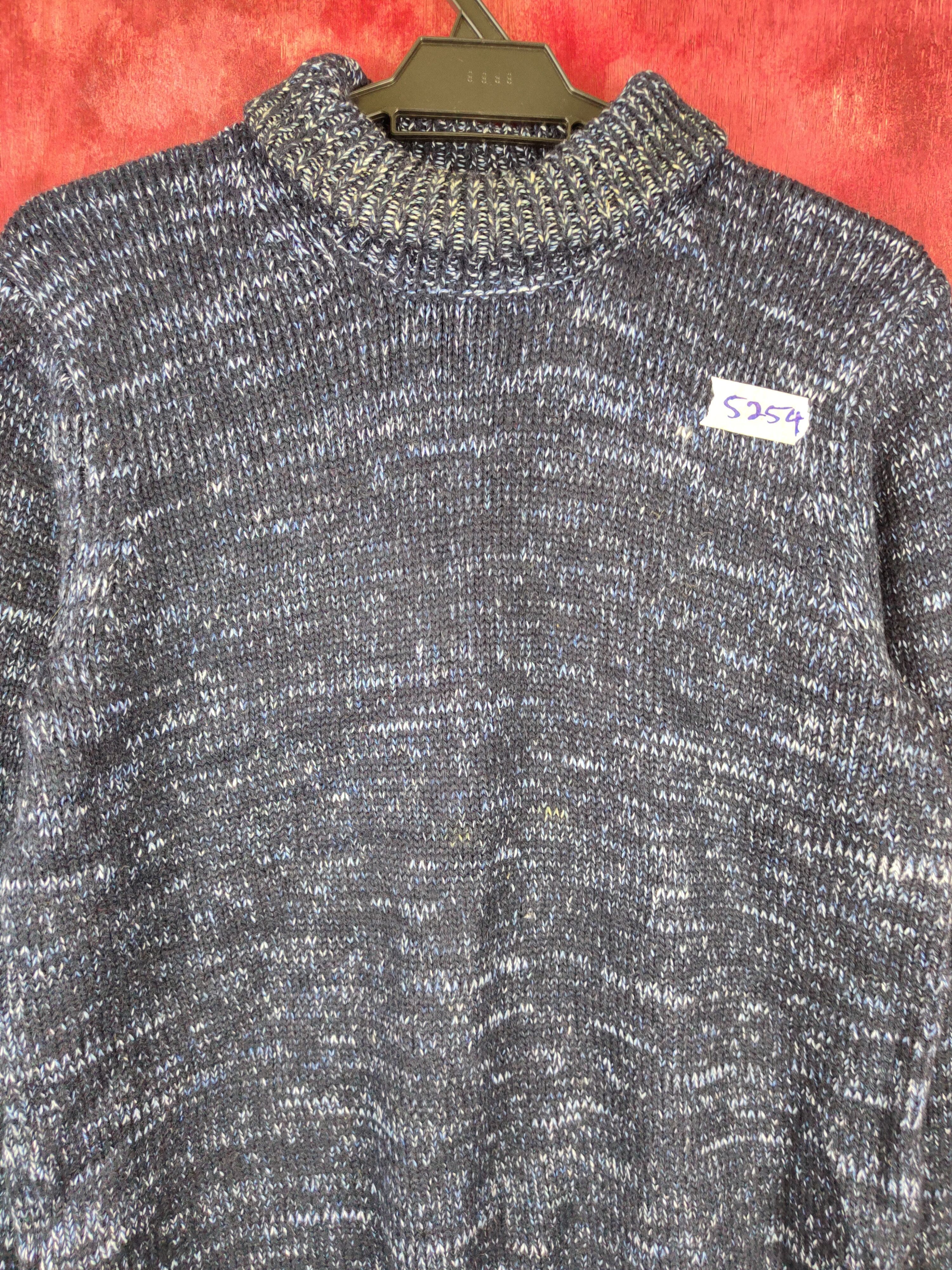 Japanese Brand Authentic Wear Dark Blue Knitwear #5254 Size US M / EU 48-50 / 2 - 2 Thumbnail