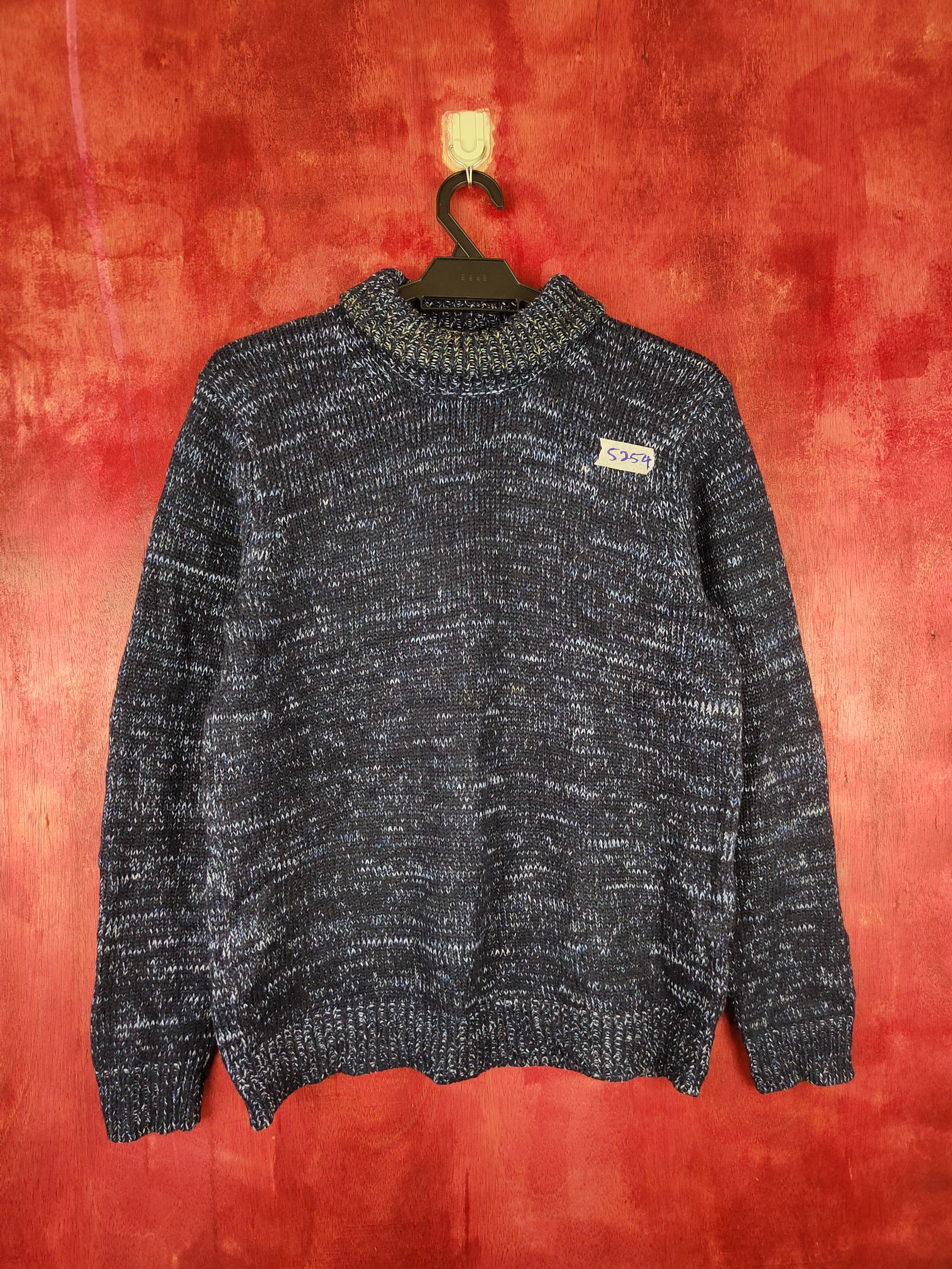 Japanese Brand Authentic Wear Dark Blue Knitwear #5254 Size US M / EU 48-50 / 2 - 1 Thumbnail