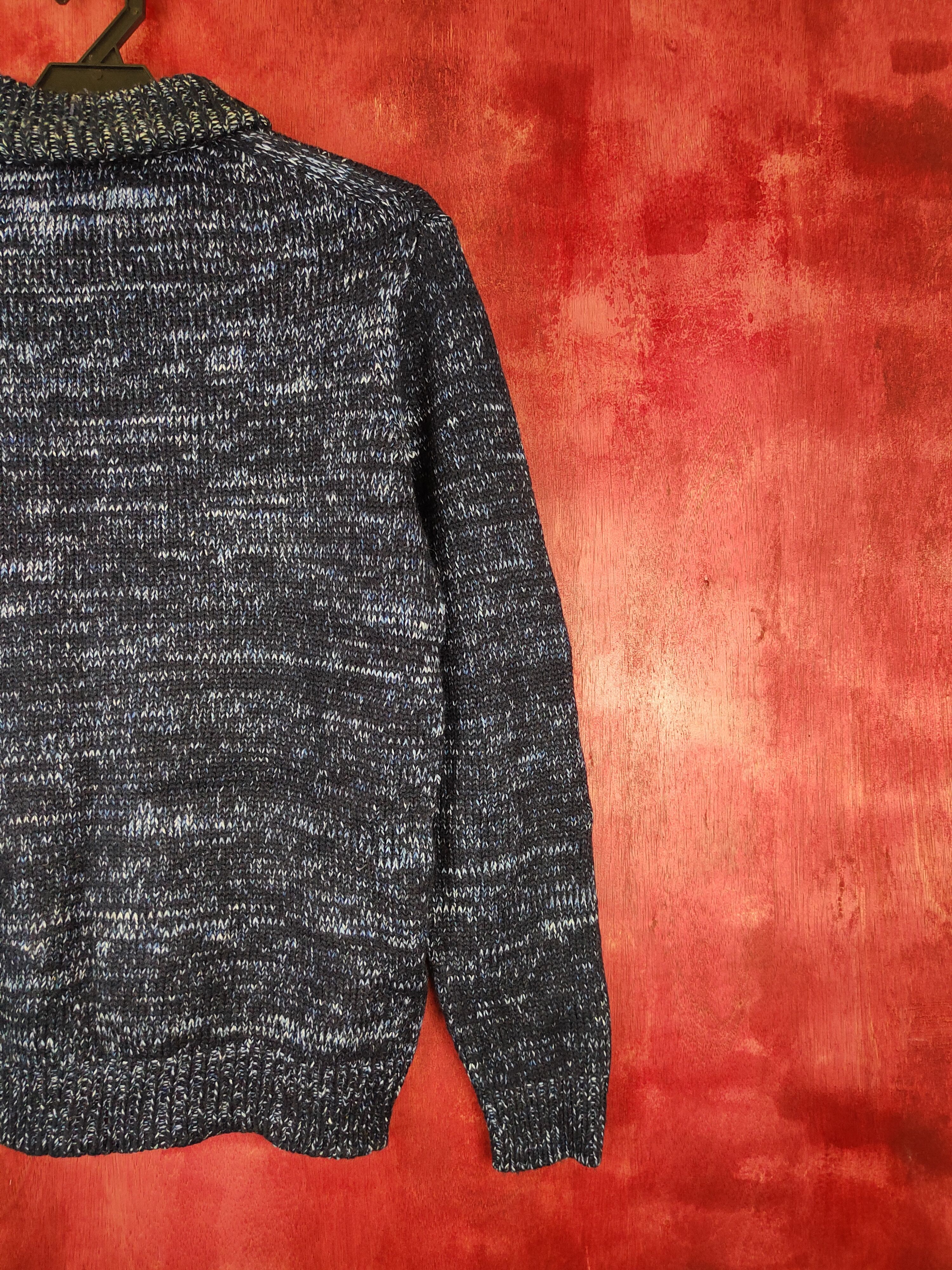Japanese Brand Authentic Wear Dark Blue Knitwear #5254 Size US M / EU 48-50 / 2 - 7 Thumbnail