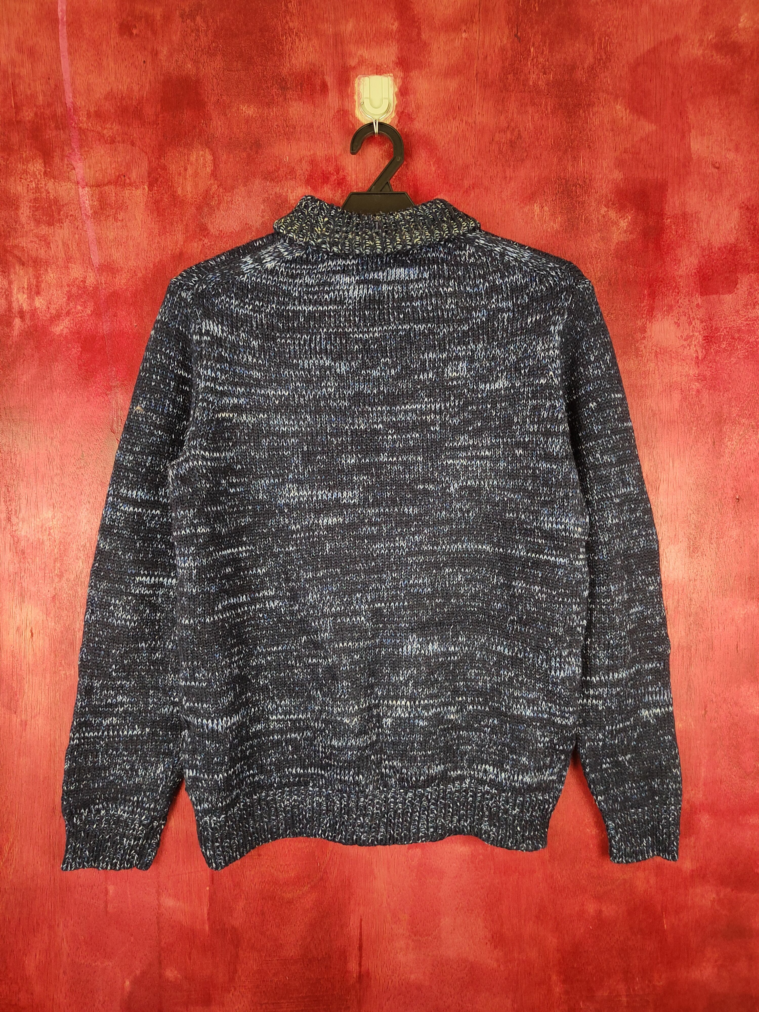 Japanese Brand Authentic Wear Dark Blue Knitwear #5254 Size US M / EU 48-50 / 2 - 5 Thumbnail