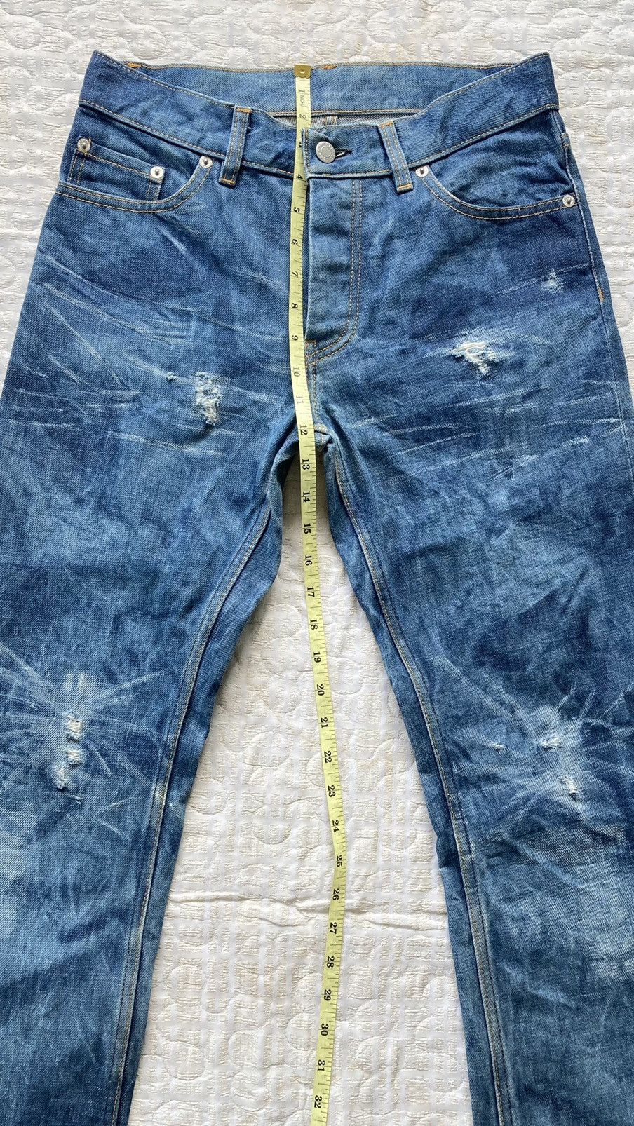 Helmut Lang NICE DISTRESSED HELMUT LANG JEANS Size US 30 / EU 46 - 4 Thumbnail