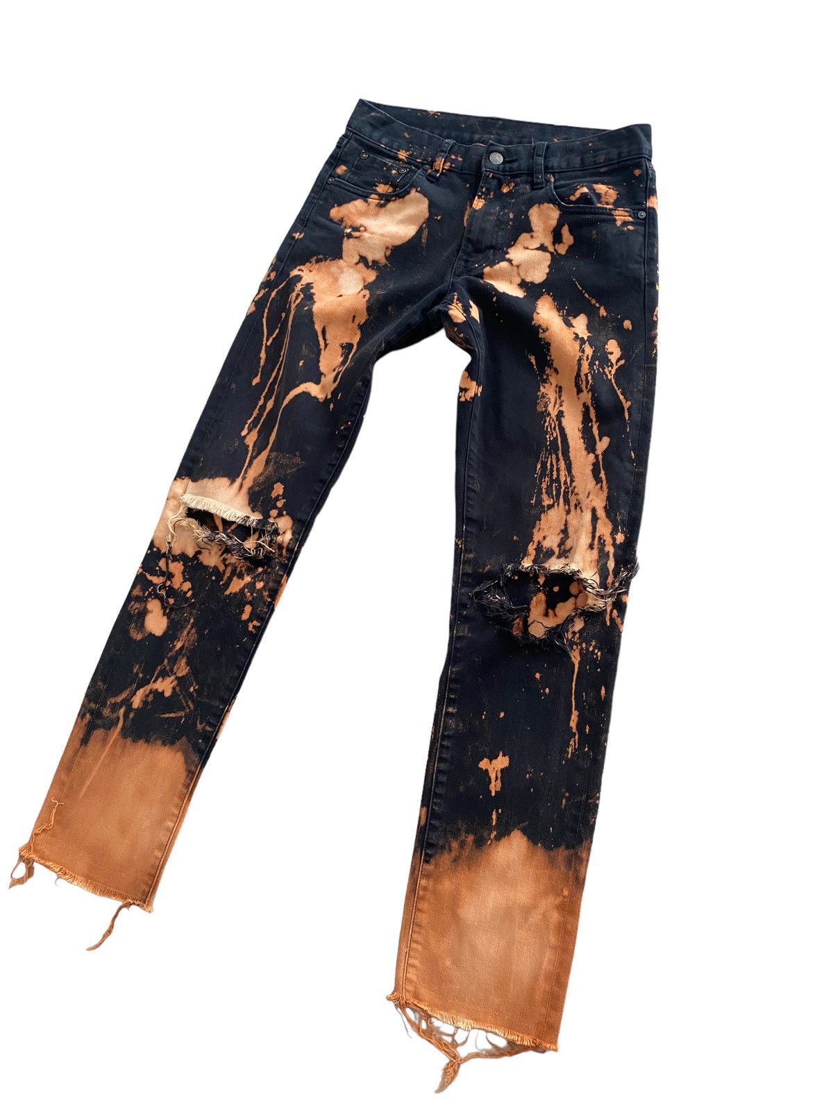 Hysteric Glamour × Japanese Brand × Uniqlo 🇯🇵UNIQLO Selvedge denim acid wash design Size US 30 / EU 46 - 2 Thumbnail