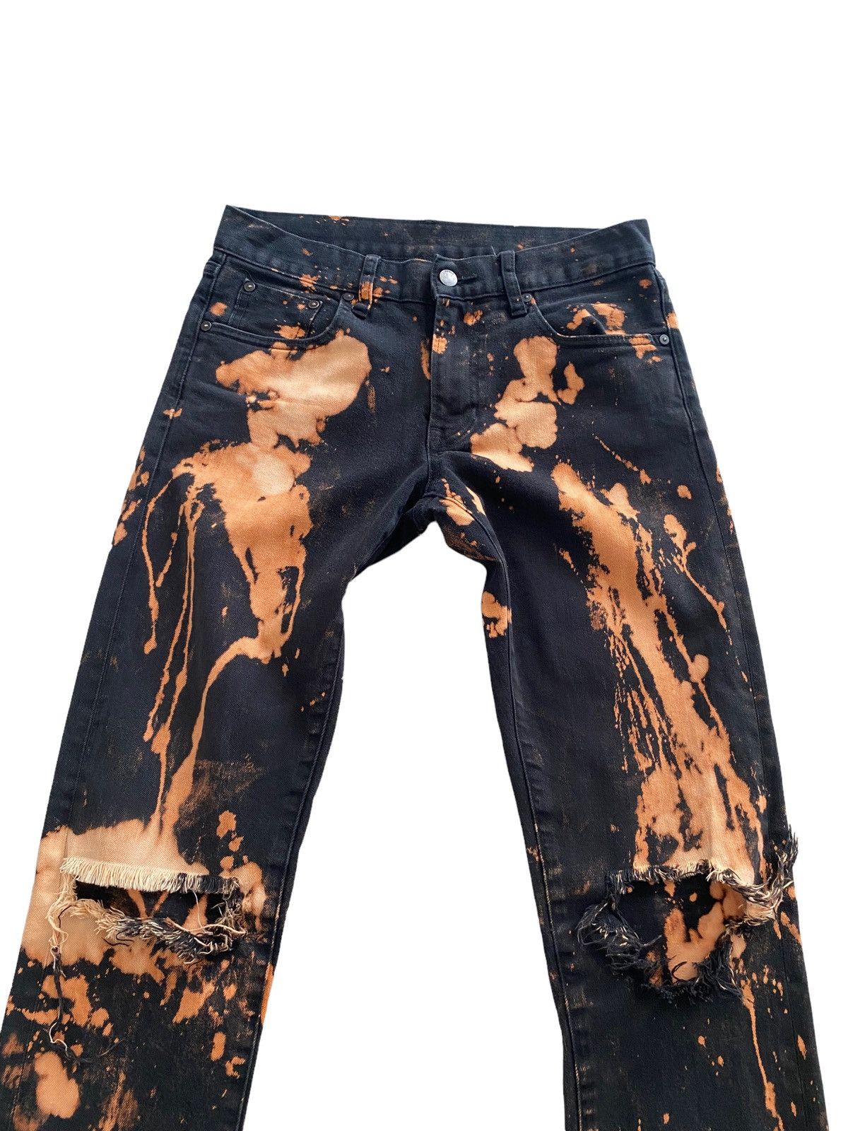 Hysteric Glamour × Japanese Brand × Uniqlo 🇯🇵UNIQLO Selvedge denim acid wash design Size US 30 / EU 46 - 4 Thumbnail