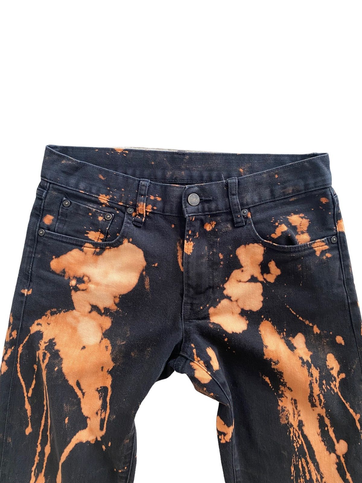 Hysteric Glamour × Japanese Brand × Uniqlo 🇯🇵UNIQLO Selvedge denim acid wash design Size US 30 / EU 46 - 5 Thumbnail