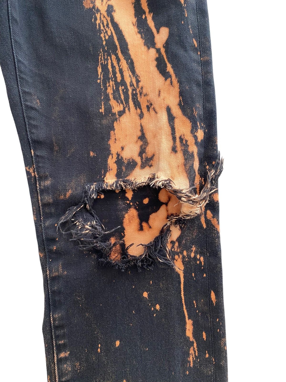 Hysteric Glamour × Japanese Brand × Uniqlo 🇯🇵UNIQLO Selvedge denim acid wash design Size US 30 / EU 46 - 7 Thumbnail