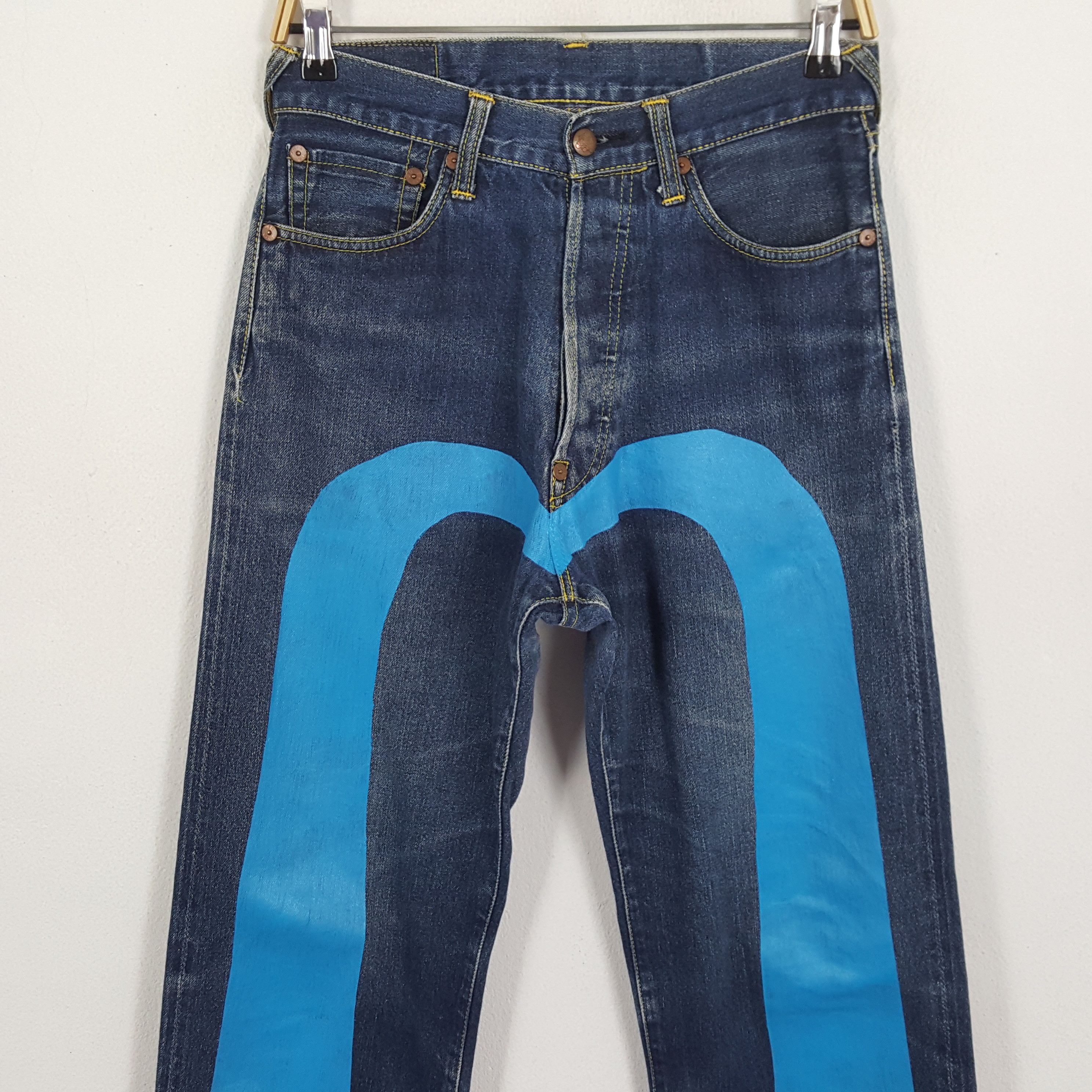 Evisu × Japanese Brand × Vintage Vintage EVISU Japanese Brand Daicock Custom Style Jeans Size US 28 / EU 44 - 2 Thumbnail