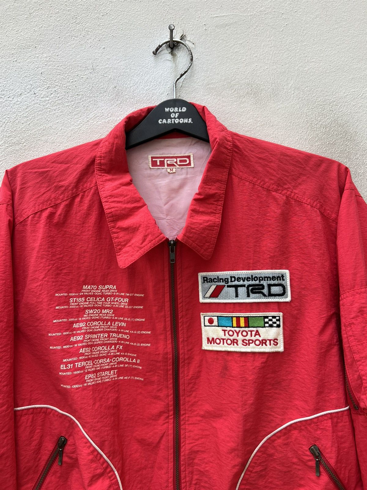 Vintage RARE!!! Vintage 80s Toyota TRD Light Bomber Jacket Red Size US M / EU 48-50 / 2 - 7 Thumbnail