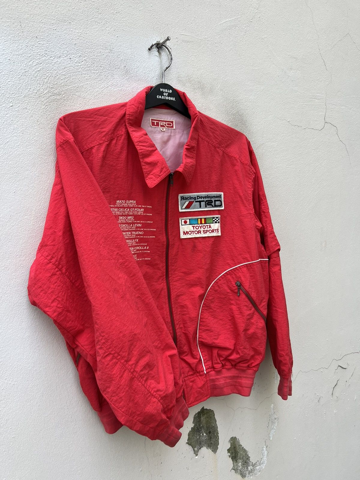 Vintage RARE!!! Vintage 80s Toyota TRD Light Bomber Jacket Red Size US M / EU 48-50 / 2 - 12 Thumbnail