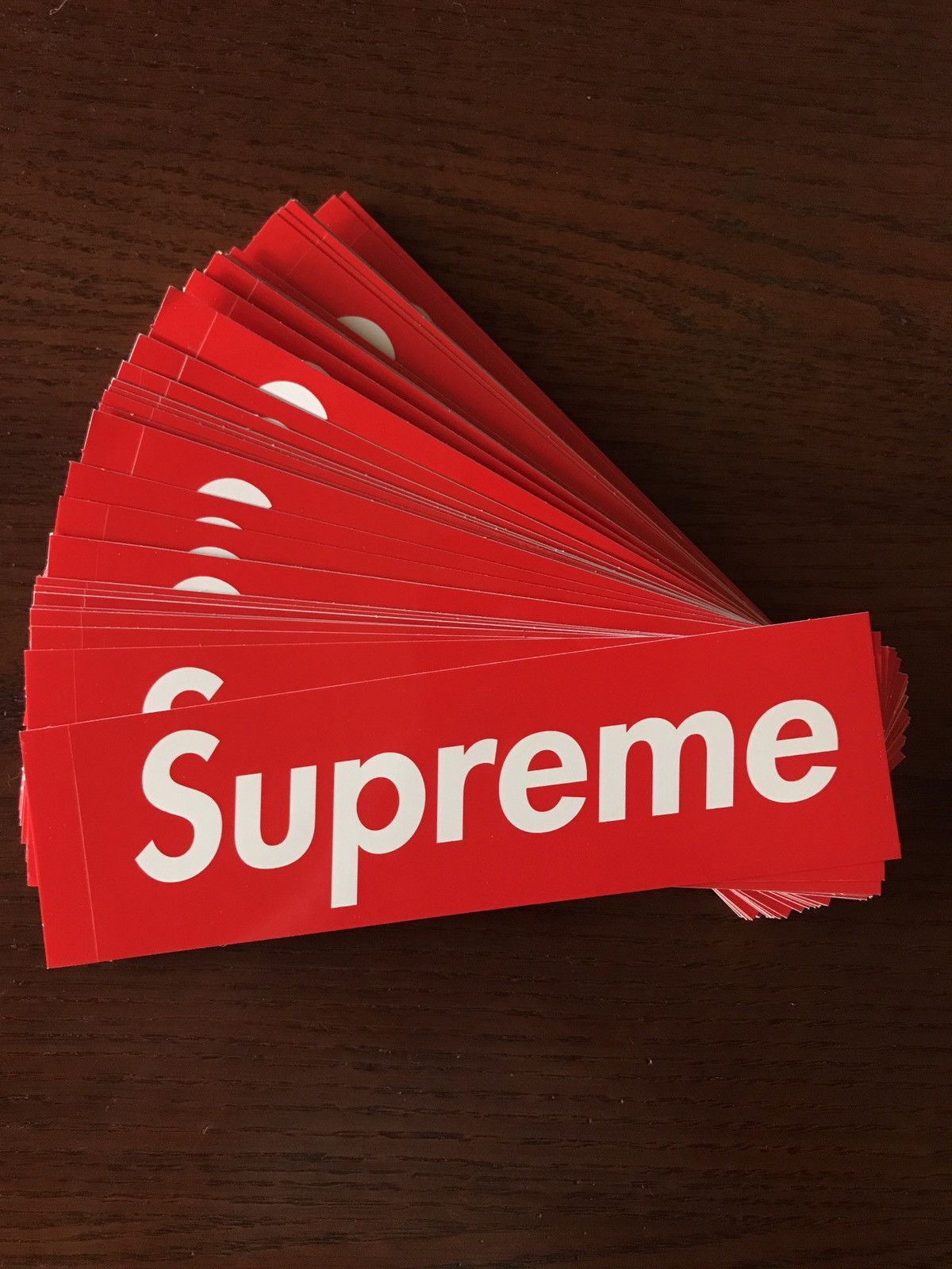 Supreme Supreme Red Box Logo Stickers 50 Count Grailed