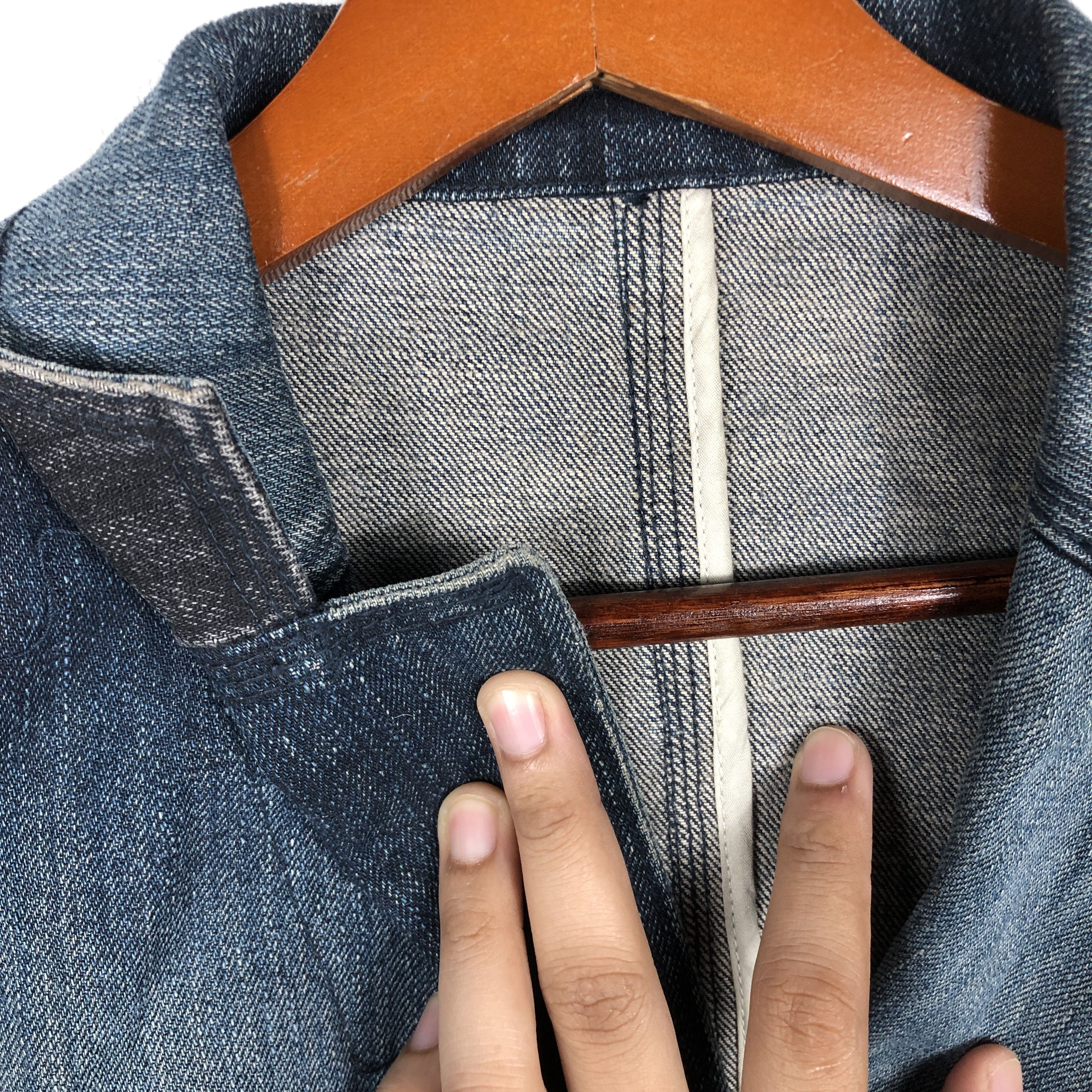 Designer × Japanese Brand × Vintage Vintage Junmen Tailored Denim Jacket Size US S / EU 44-46 / 1 - 4 Thumbnail