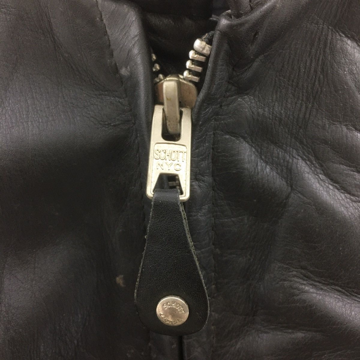 Schott Vintage Schott Leather Jacket Motorcycle Schott NYC Schott Size US S / EU 44-46 / 1 - 9 Thumbnail