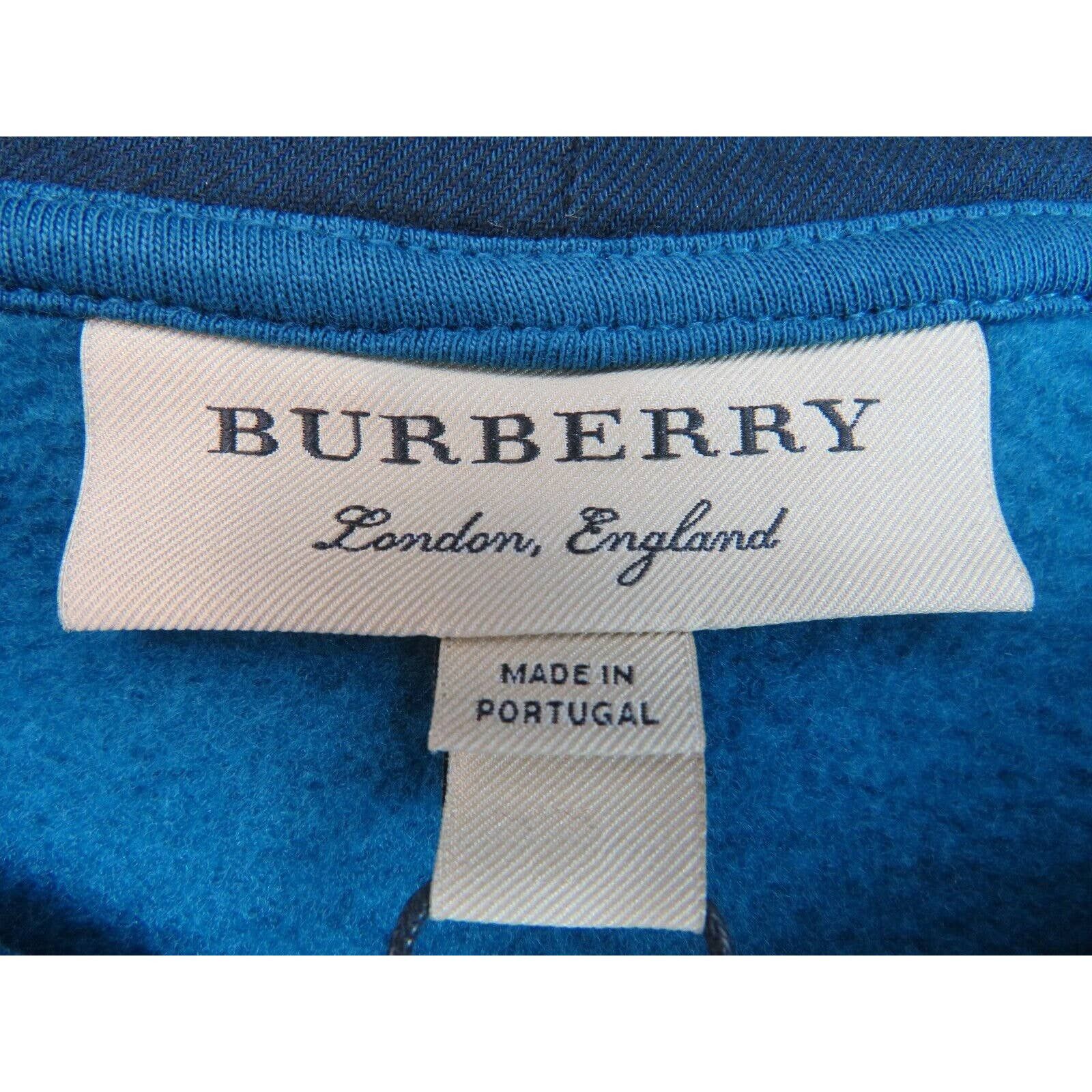 Burberry CLAREDON BLUE COTTON NOVA CHECK LOGO PULLOVER HOODIE L Size US L / EU 52-54 / 3 - 7 Thumbnail