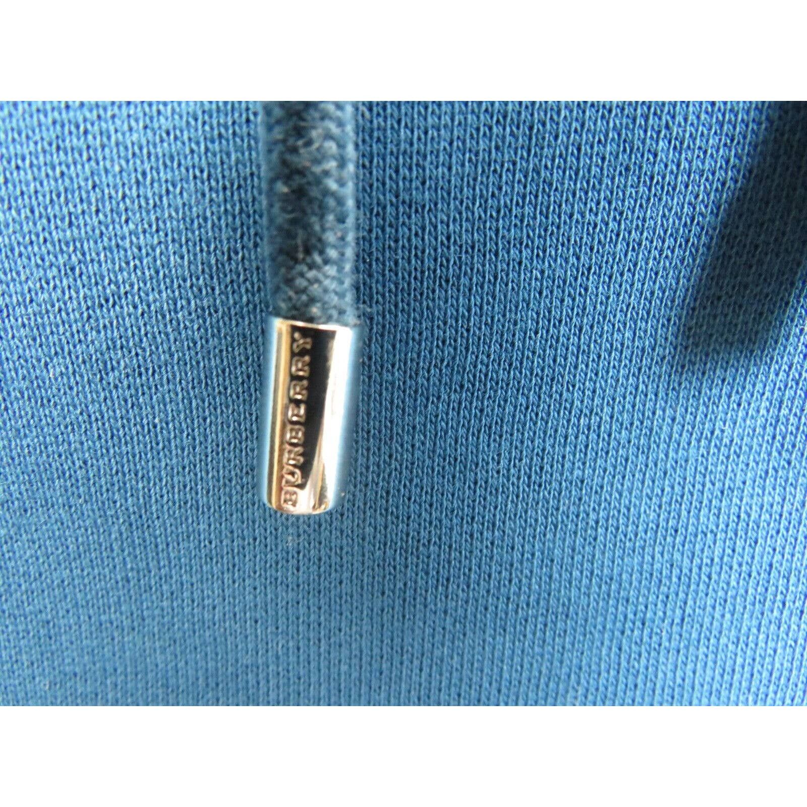 Burberry CLAREDON BLUE COTTON NOVA CHECK LOGO PULLOVER HOODIE L Size US L / EU 52-54 / 3 - 10 Thumbnail