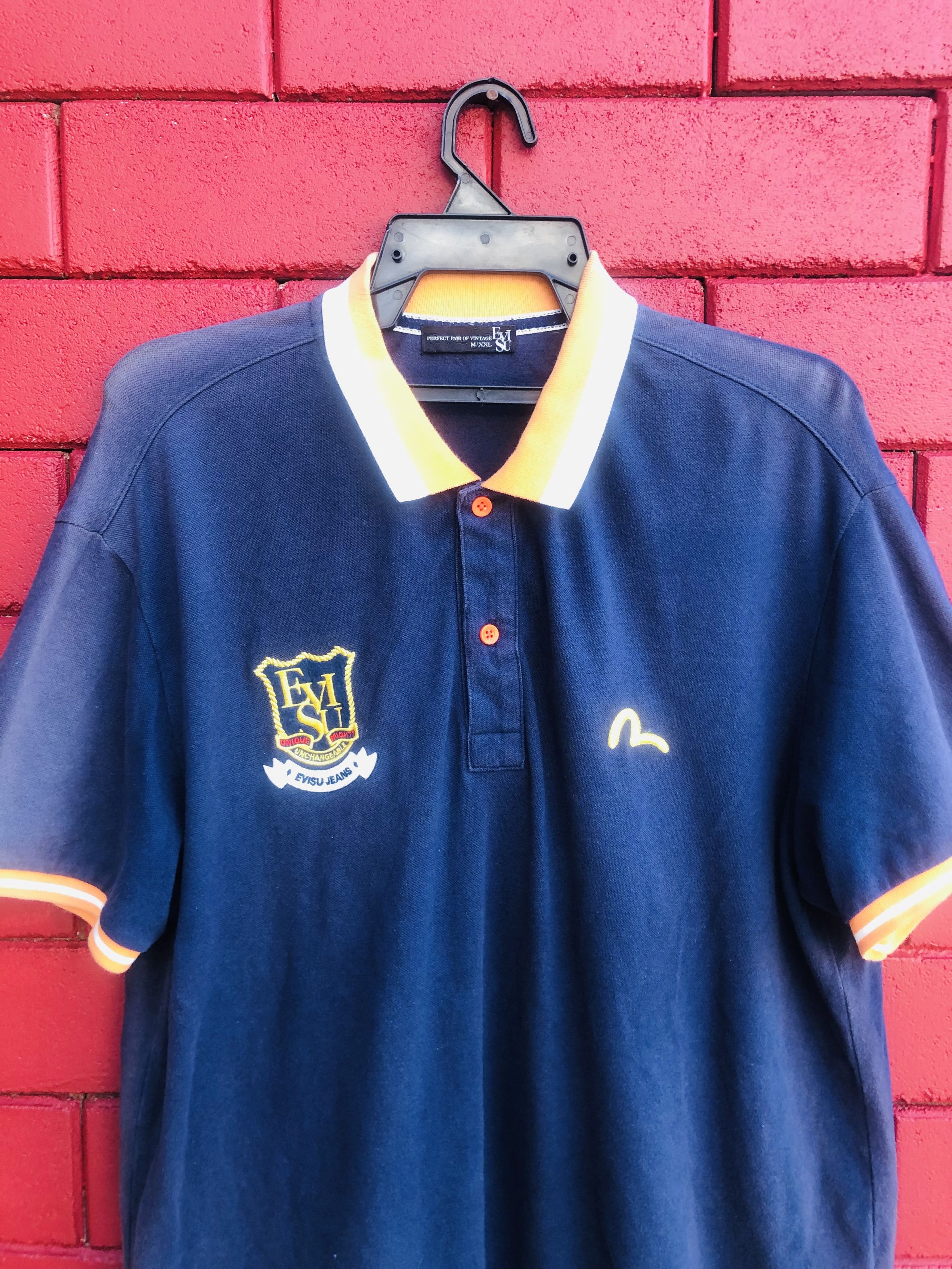 Japanese Brand × Vintage Vintage Evisu Japanese Designer Fashion Style Shirt Size US L / EU 52-54 / 3 - 3 Thumbnail