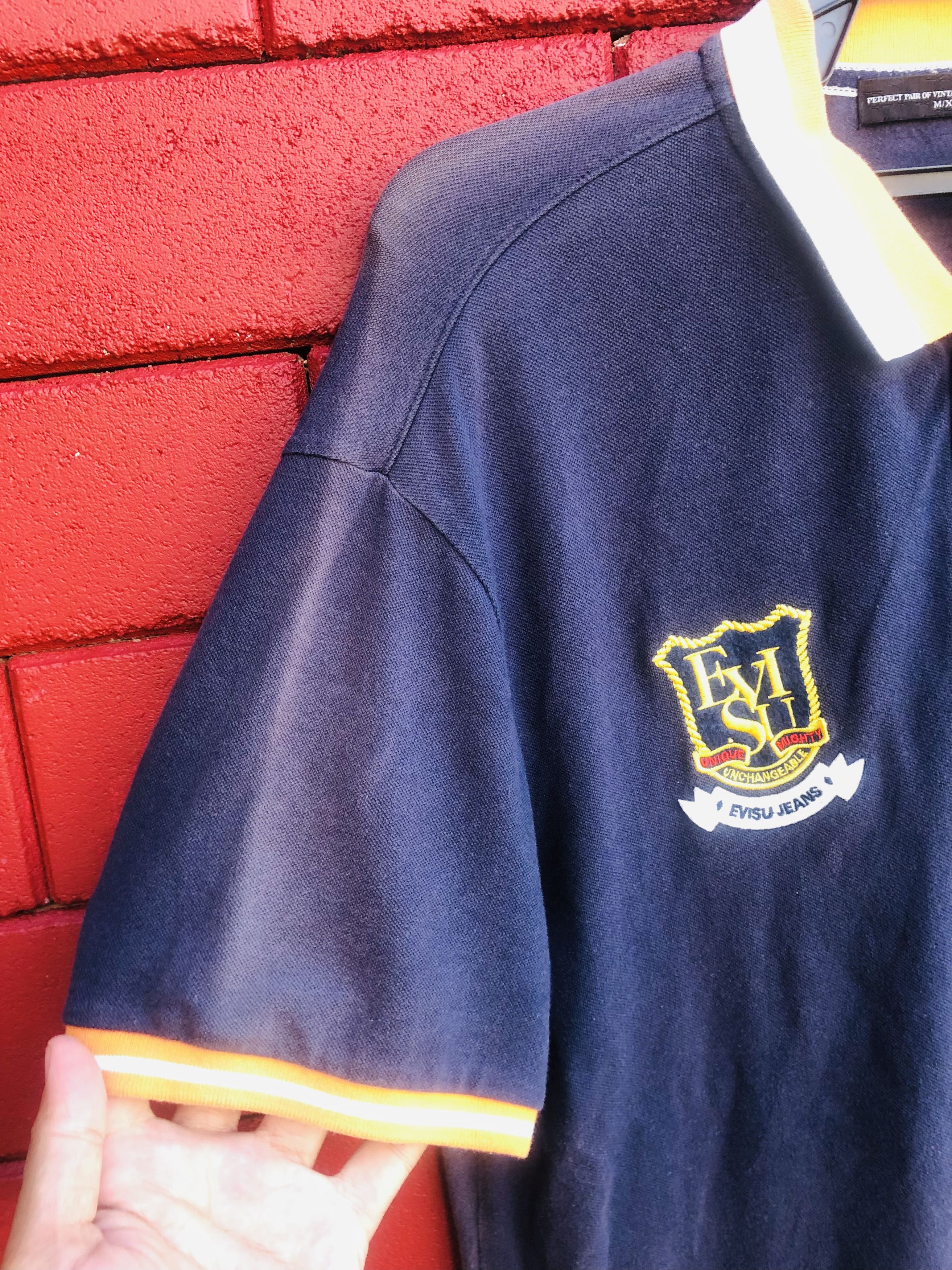 Japanese Brand × Vintage Vintage Evisu Japanese Designer Fashion Style Shirt Size US L / EU 52-54 / 3 - 11 Thumbnail