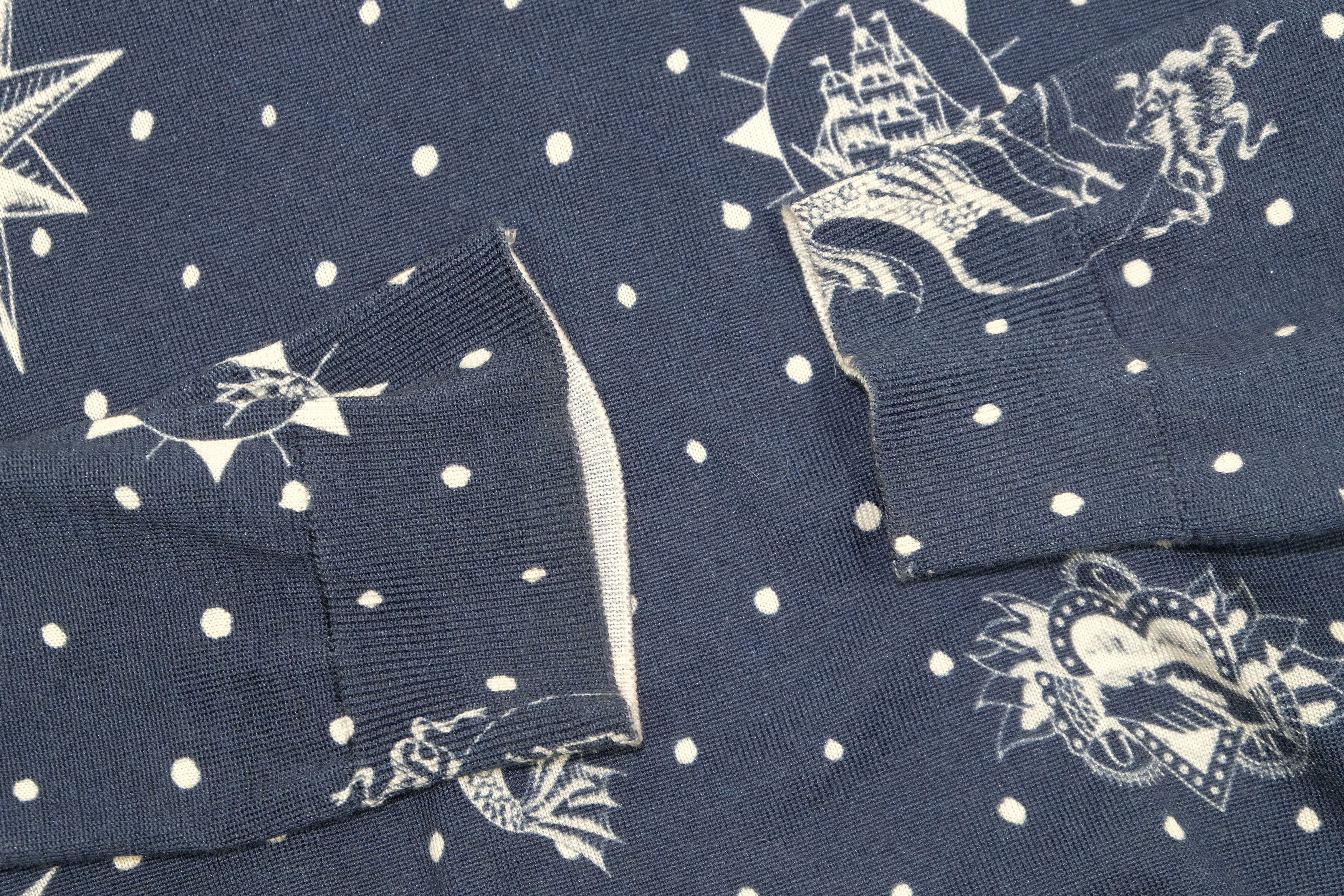 Alexander McQueen Alexander Mcqueen Print Blue Knit Light Thin Aquamarine Size US L / EU 52-54 / 3 - 5 Thumbnail