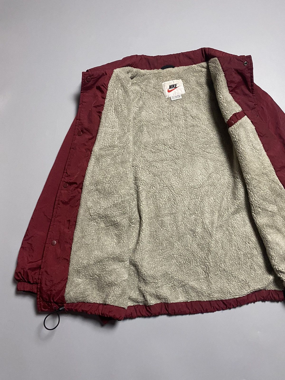 Nike Nike vintage 90s nylon fleece Sherpa coach jacket Size US L / EU 52-54 / 3 - 8 Thumbnail