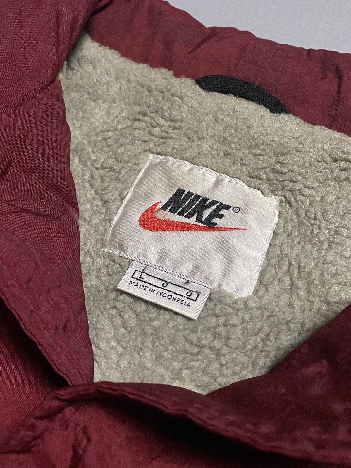 Nike Nike vintage 90s nylon fleece Sherpa coach jacket Size US L / EU 52-54 / 3 - 5 Thumbnail