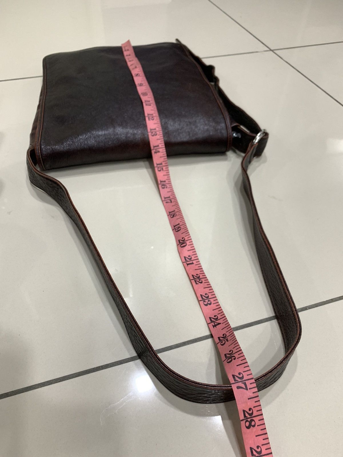 Masaki Matsushima MASAKI MATSUSHIMA ADJUSTABLE FULL LEATHER MESSENGER BAG Size ONE SIZE - 5 Thumbnail
