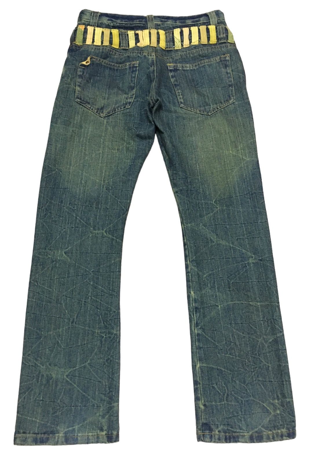 Japanese Brand Rare Design Vintage Japanese Brand Double Waist Jeans 1990s Size US 32 / EU 48 - 2 Thumbnail