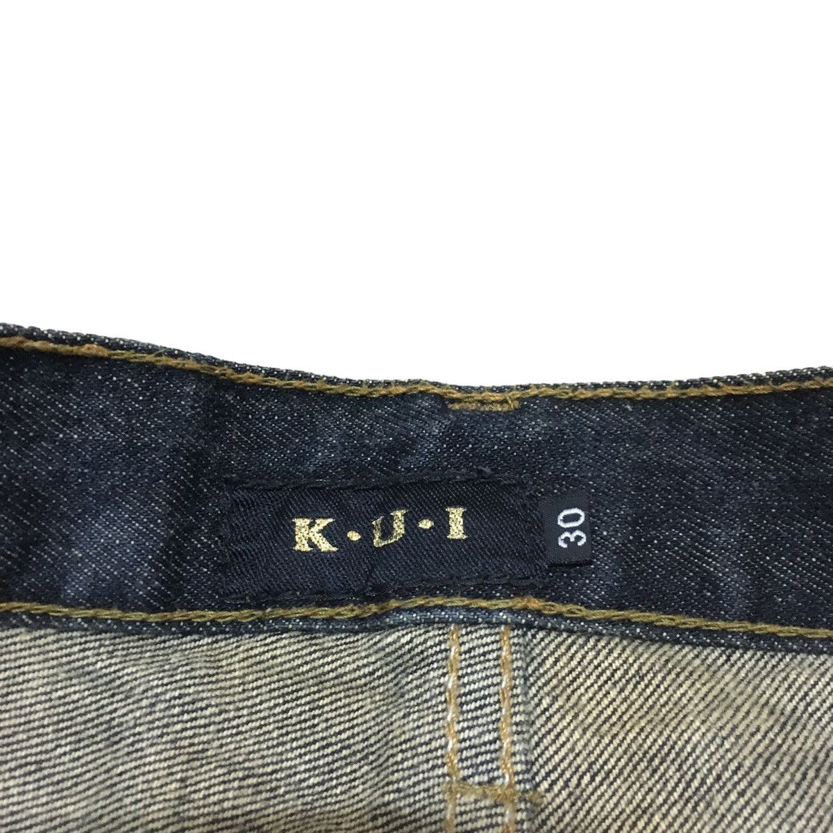 Japanese Brand Rare Vintage Japanese Brand Kui Distressed Jeans 1990s Size US 30 / EU 46 - 7 Thumbnail