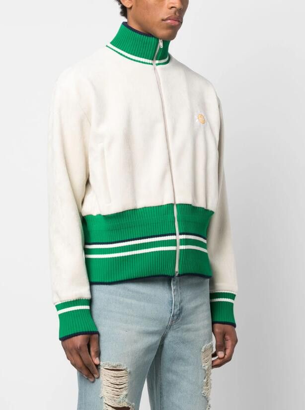 image of Ss23 Egonlab "wonderland" Sunflower Track Jacket M in Beige, Men's (Size Medium)