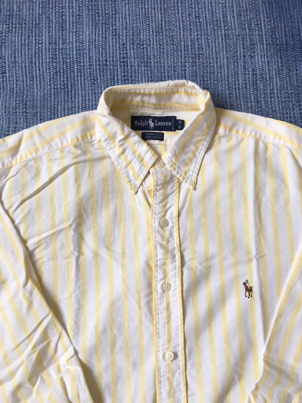 Polo Ralph Lauren vintage stripe oxfort Size US L / EU 52-54 / 3 - 3 Thumbnail
