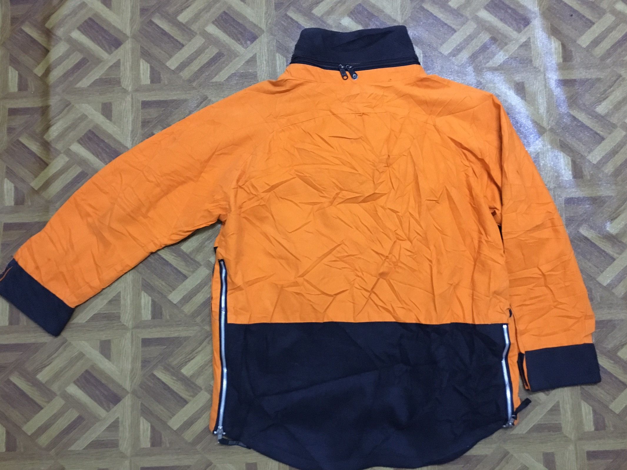 Japanese Brand orange/ black jacket zipper Size US L / EU 52-54 / 3 - 4 Thumbnail