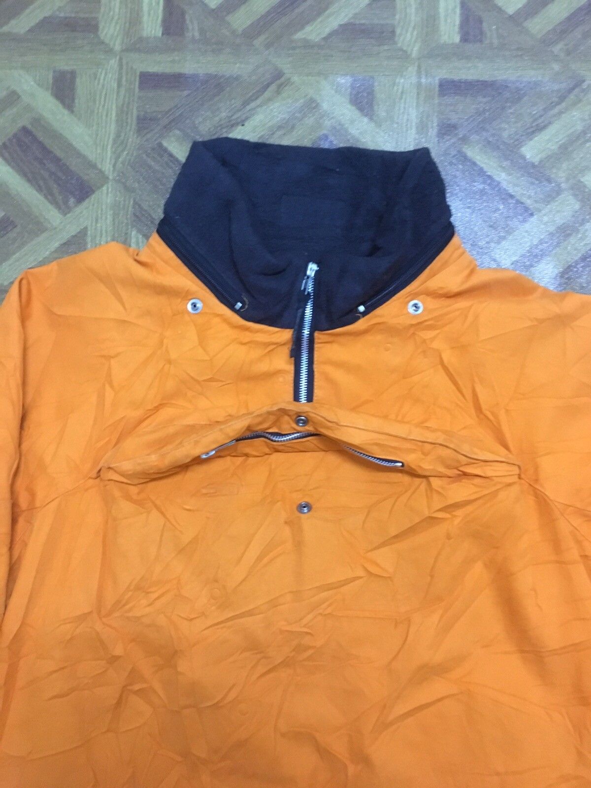 Vintage orange/ black jacket zipper Size US L / EU 52-54 / 3 - 2 Preview