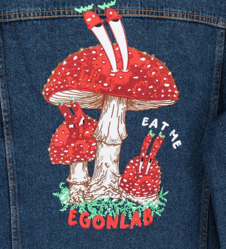 Egon Lab BNWT SS23 EGONLAB "WONDERLAND" EAT ME DENIM JACKET S Size US S / EU 44-46 / 1 - 13 Thumbnail