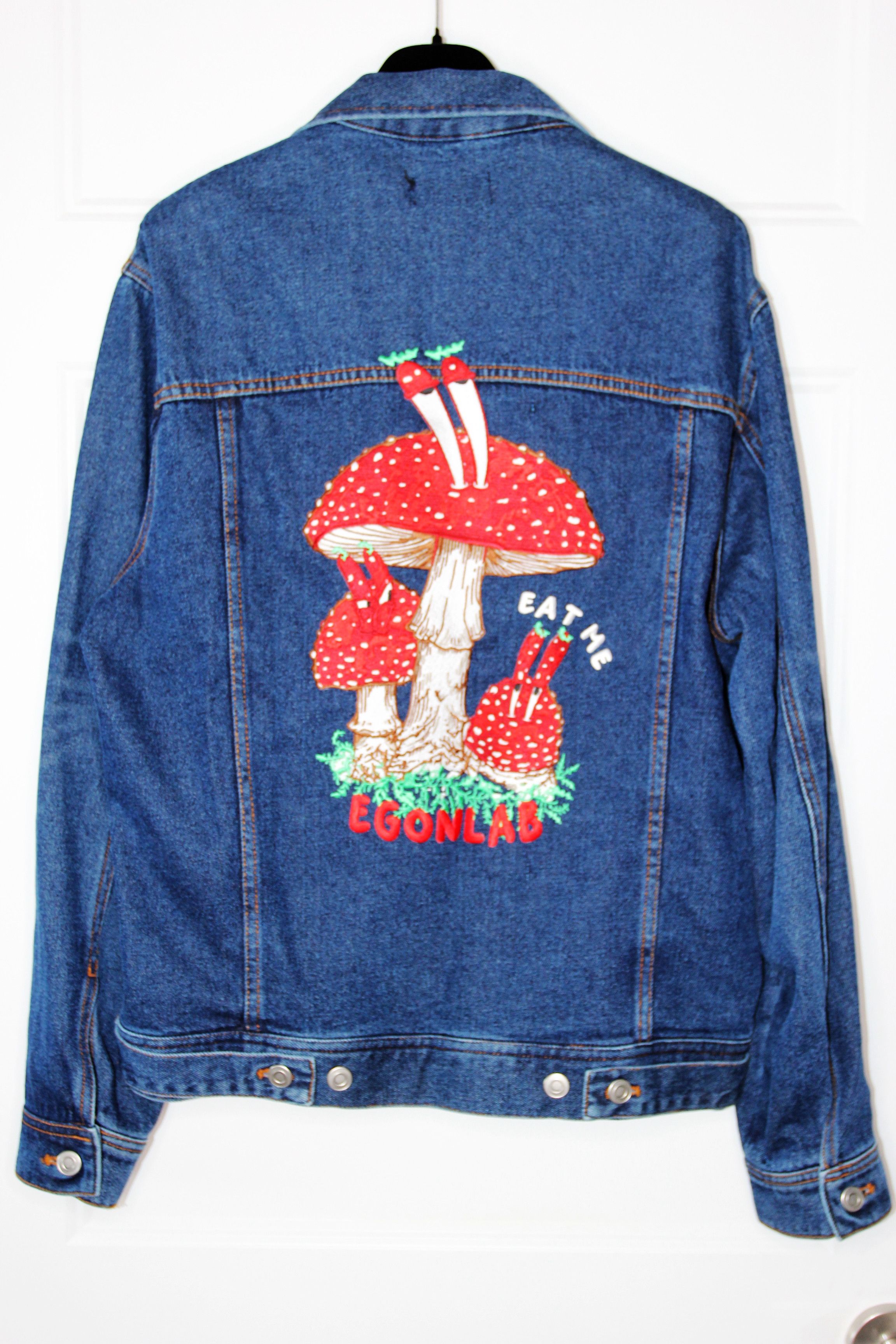 Egon Lab BNWT SS23 EGONLAB "WONDERLAND" EAT ME DENIM JACKET S Size US S / EU 44-46 / 1 - 2 Thumbnail